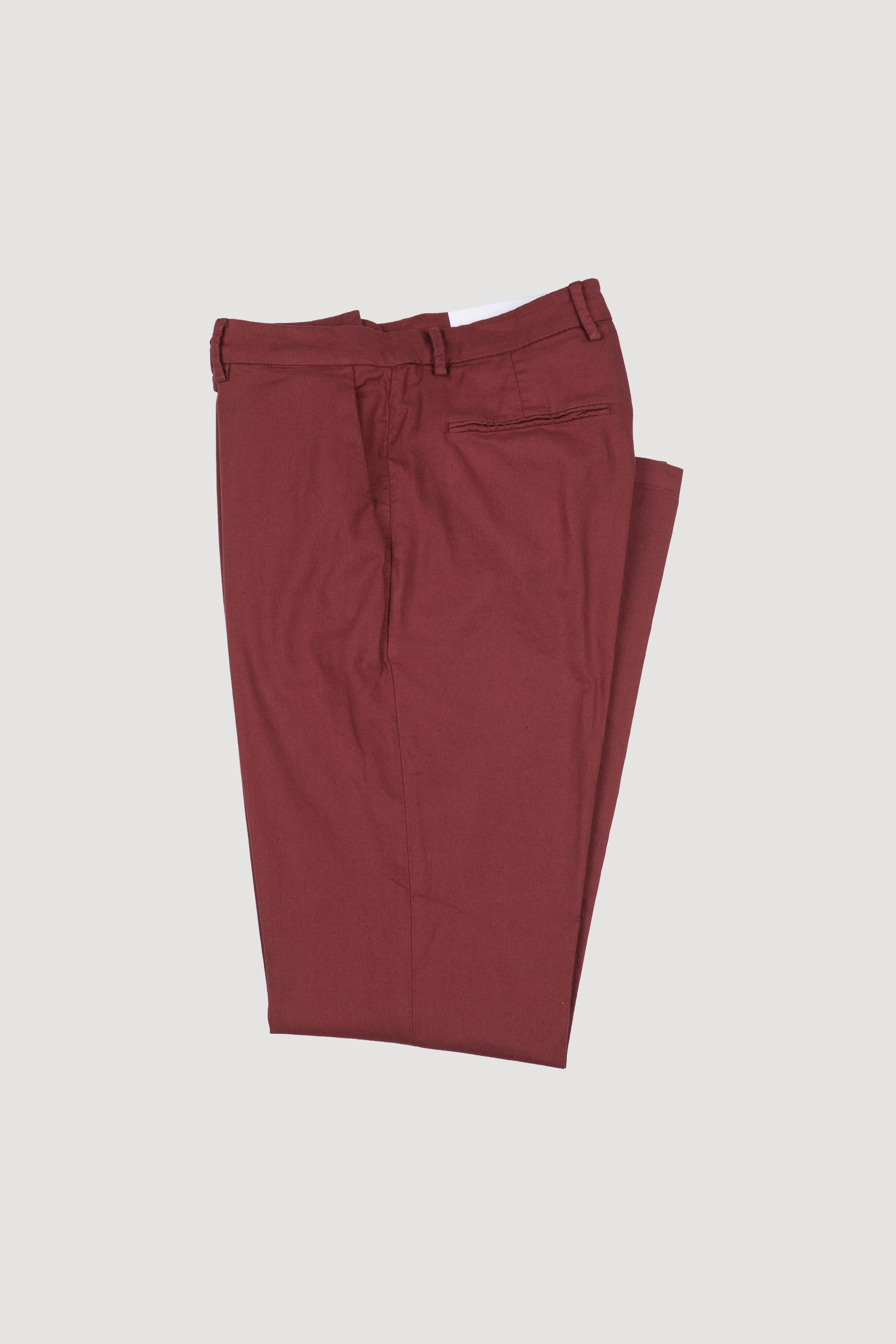 PANTALONE, DEAN-CHINO,  MISTO LINO STRETCH UNITO, TINTO CAPO - Tabasco