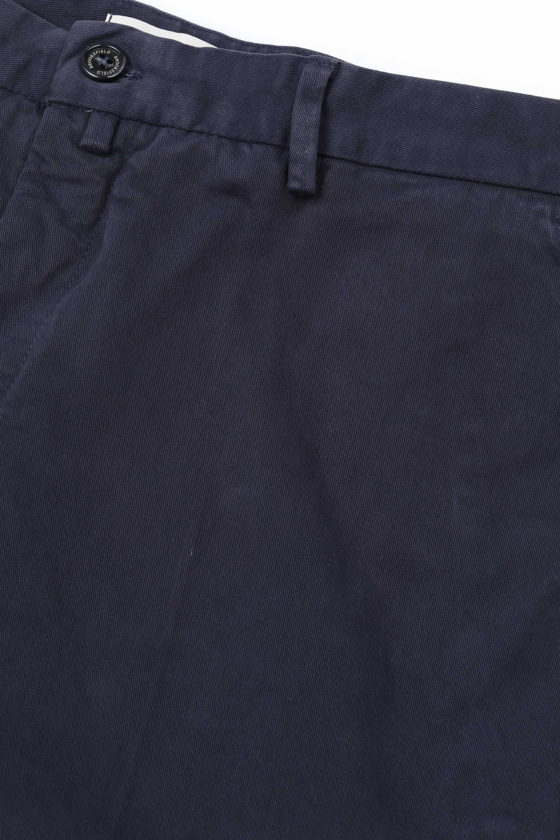 UOMO-PANTALONE CHINO SLIM TESSUTO GABARDINE COTONE STRETCH SMERIGLIATO, TINTO CAPO DIRETTO - Navy