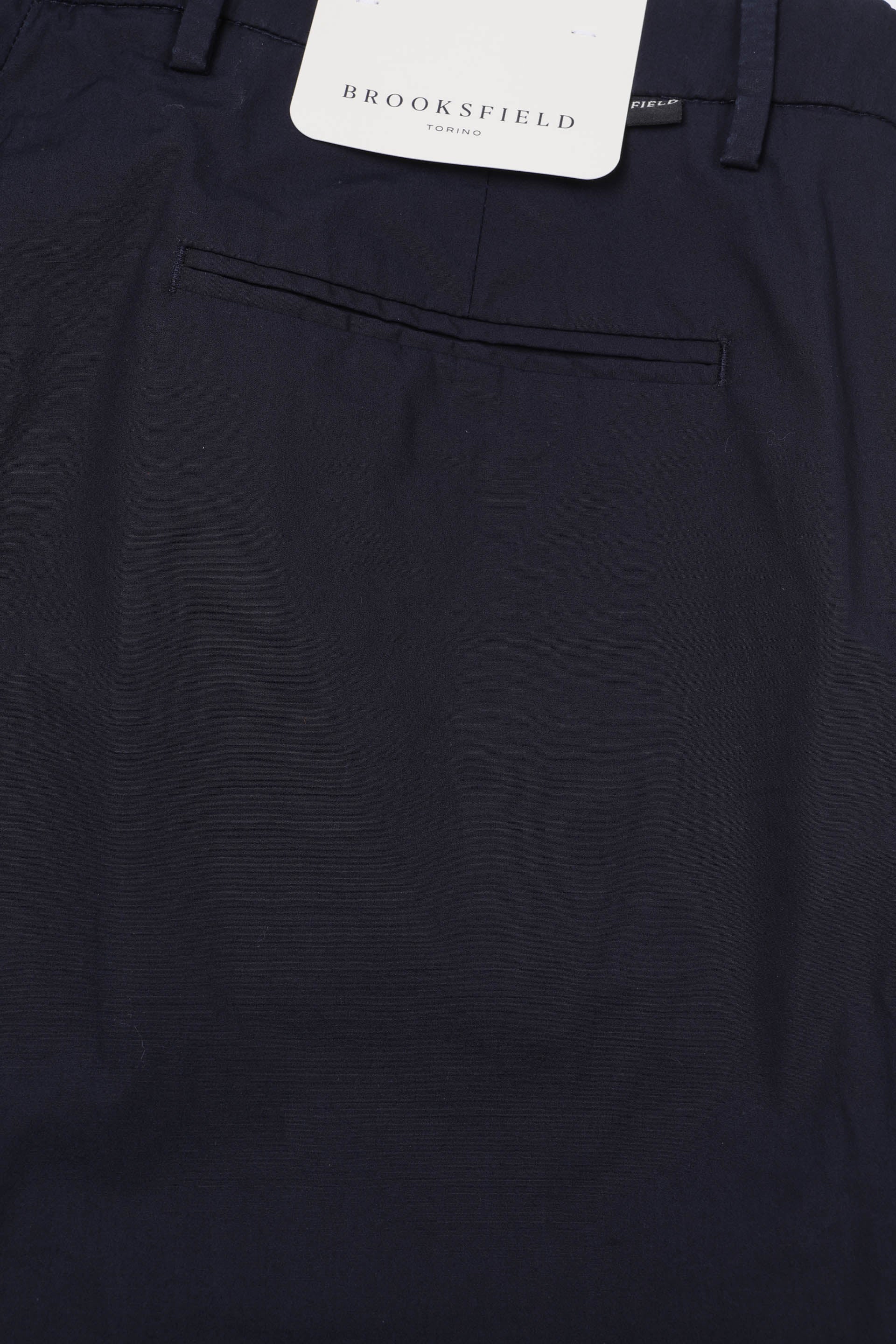 PANTALONE, DEAN-CHINO, POPLIN COTONE NYLON STRETCH UNITO - Navy blue
