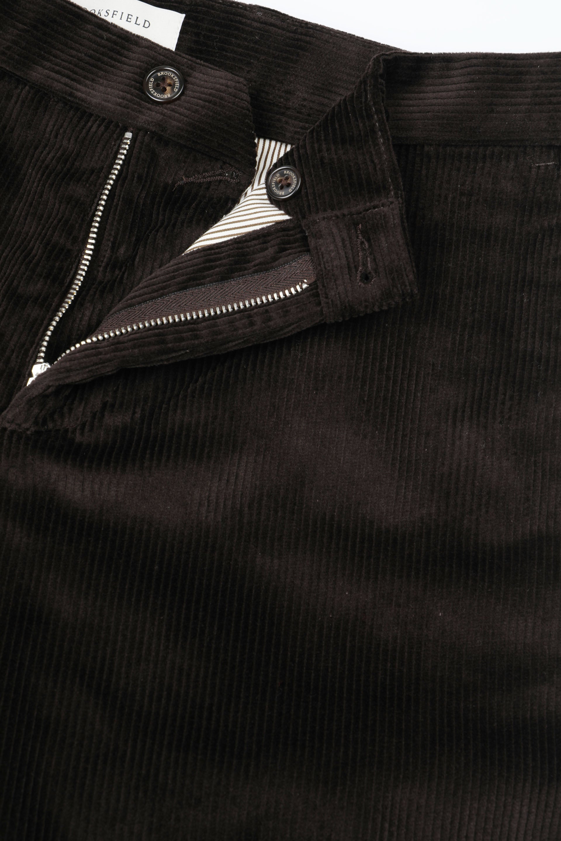 UOMO-PANTALONE CHINO SLIM VELLUTO COTONE STRETCH TINTO PEZZA - Ebano