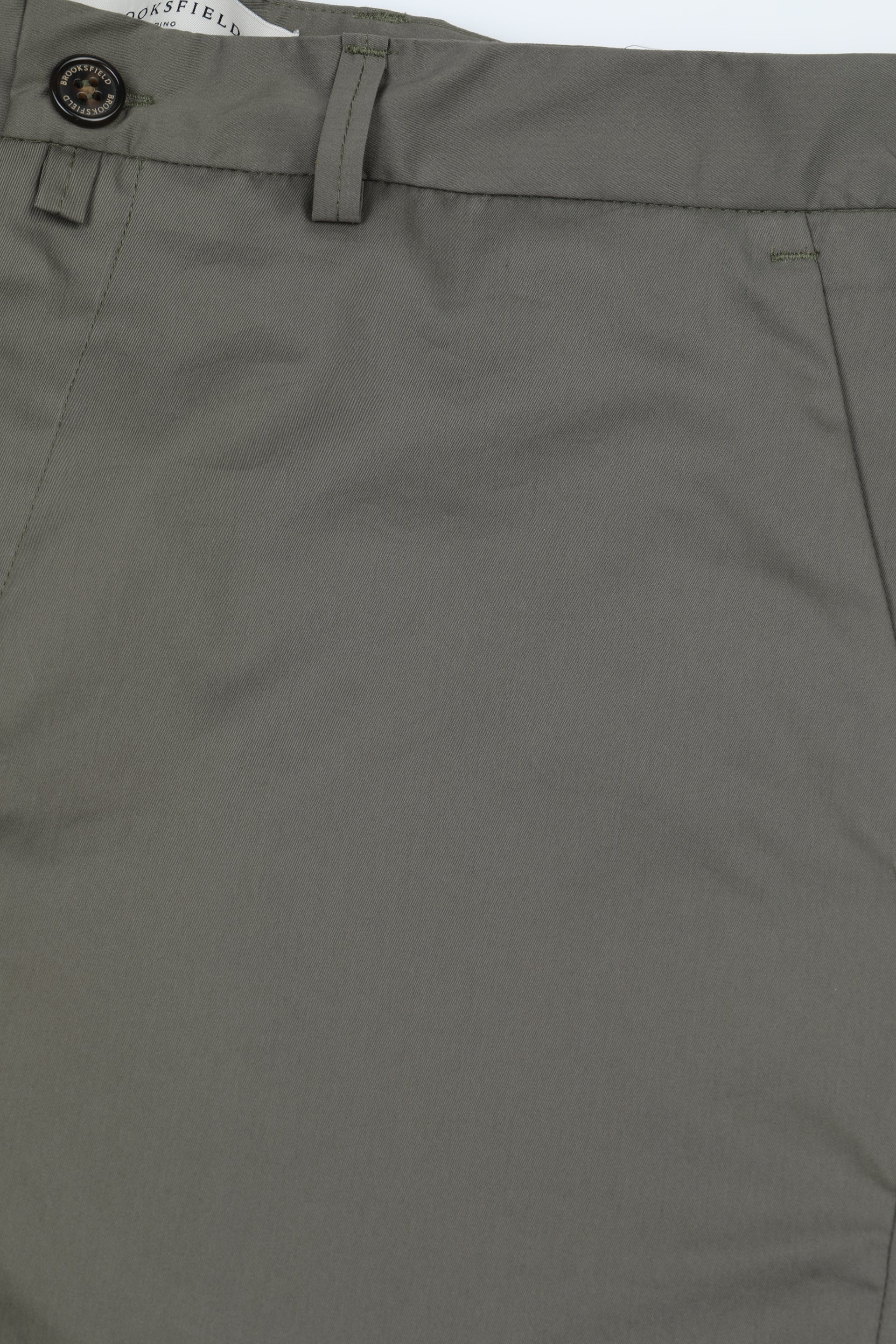 Pantalone chino James in popeline di misto cotone elasticizzato. Verde - Cappero
