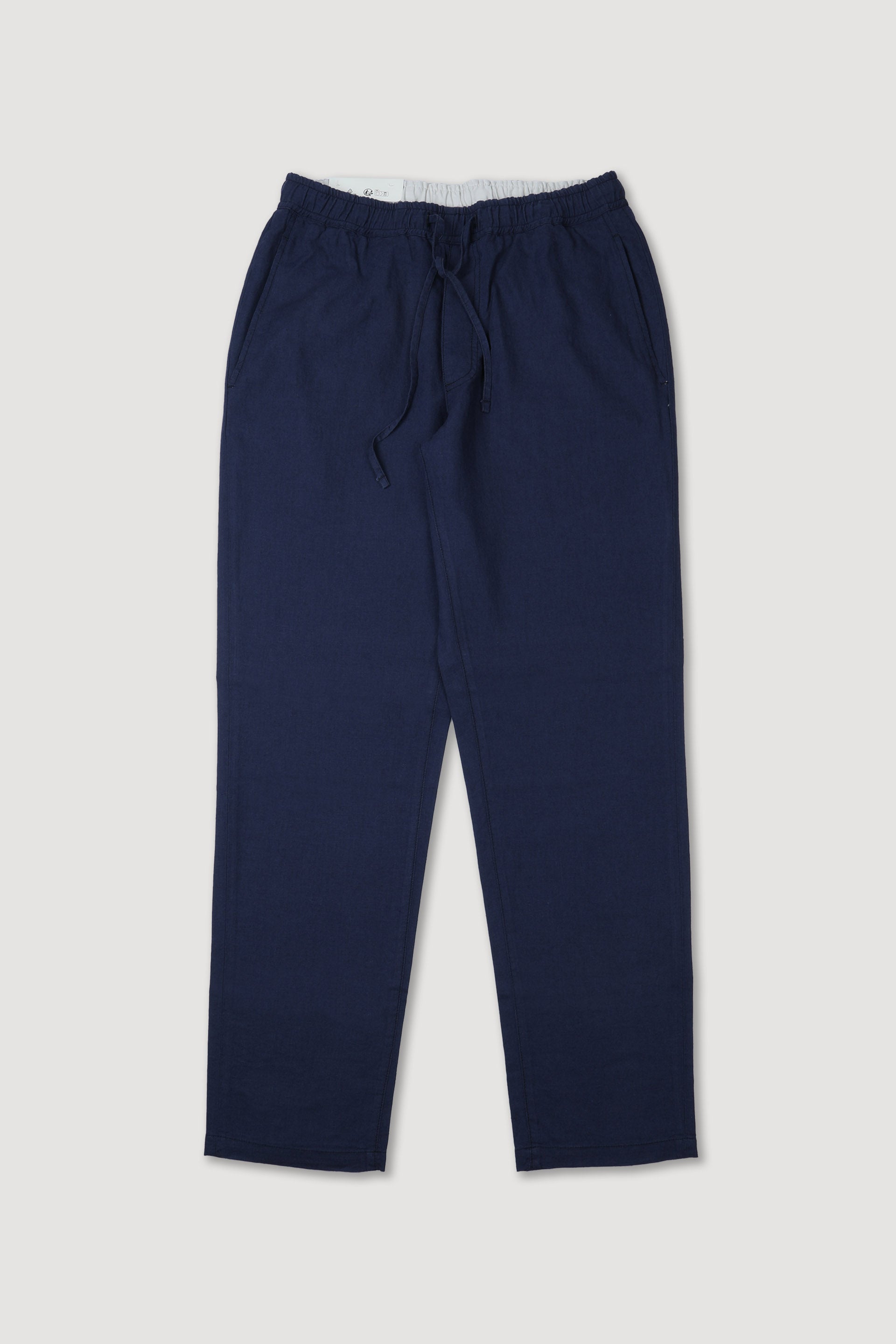 PANTALONE, SKIPPER, OXFORD MISTO LINO STRETCH RIGA, LAVATO - Universo