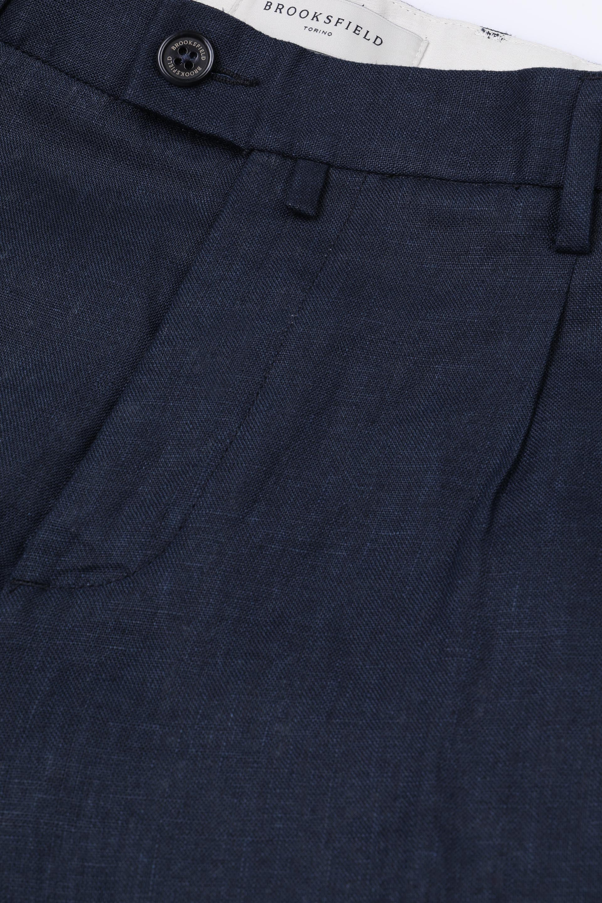 PANTALONE, TAILORED PLEATED,  LINO UNITO - Blu notte
