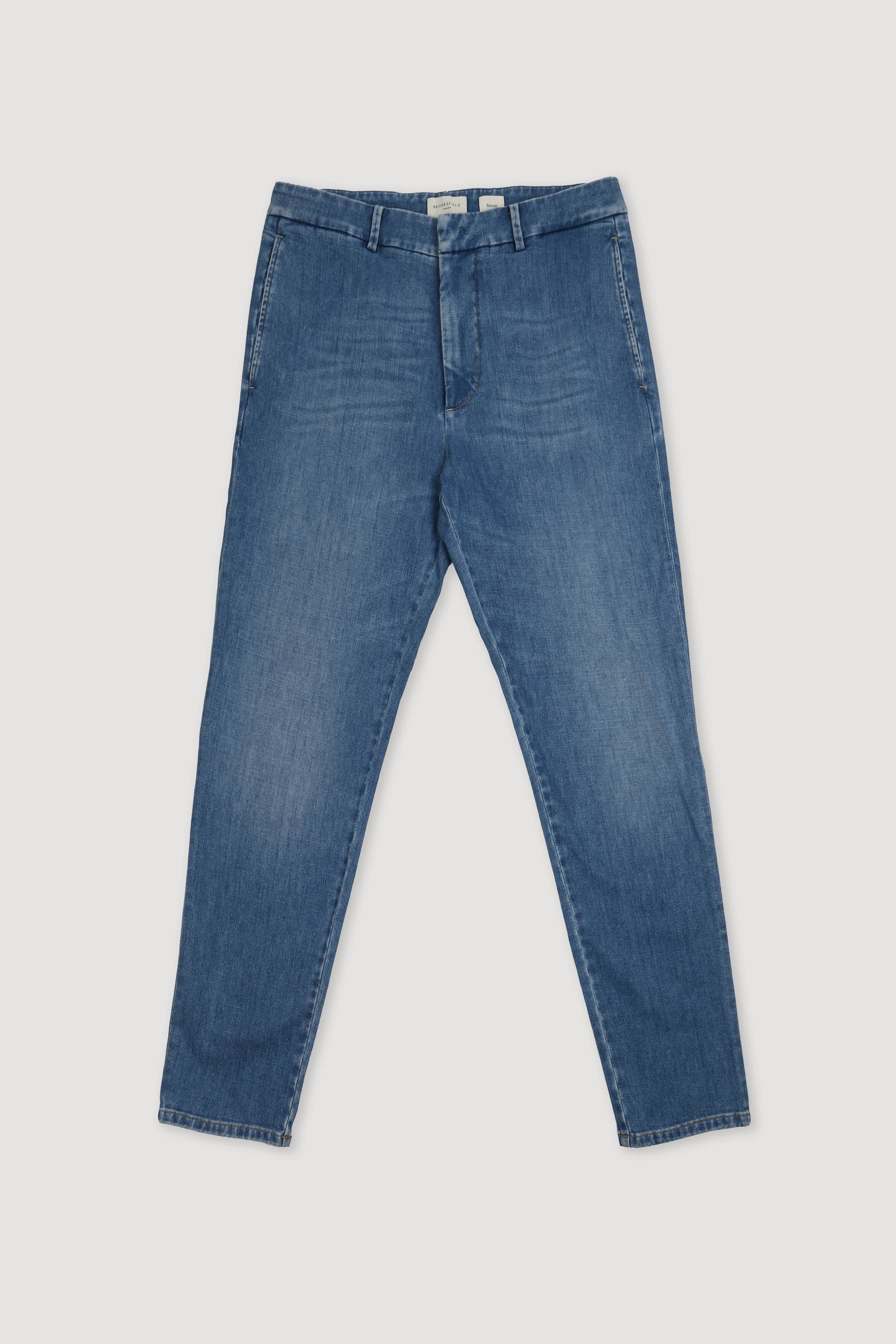 PANTALONE, SOHO, DENIM COTONE STRETCH UNITO, LAVATO SPECIALE - Vintage