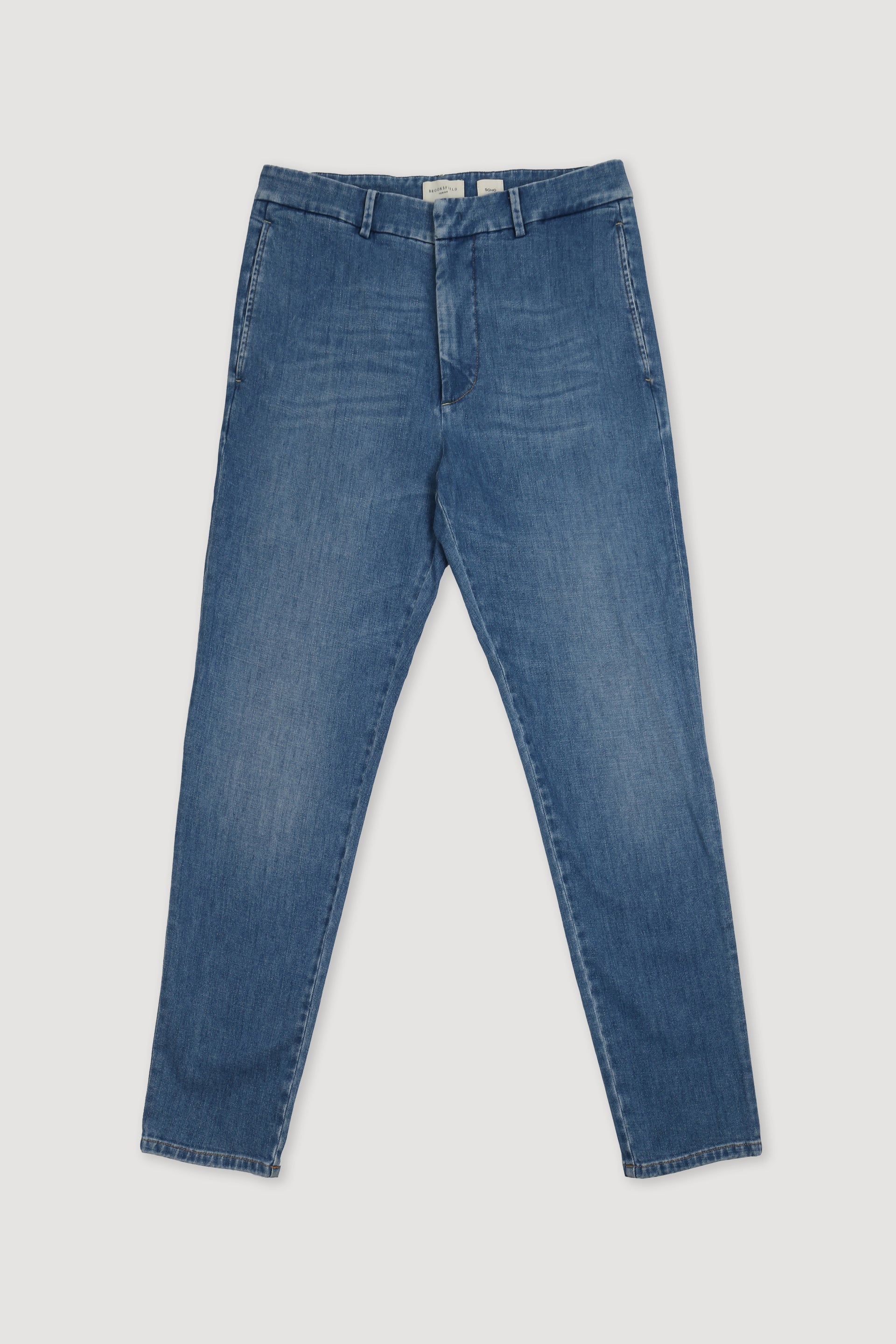 PANTALONE, SOHO, DENIM COTONE STRETCH UNITO, LAVATO SPECIALE - Vintage