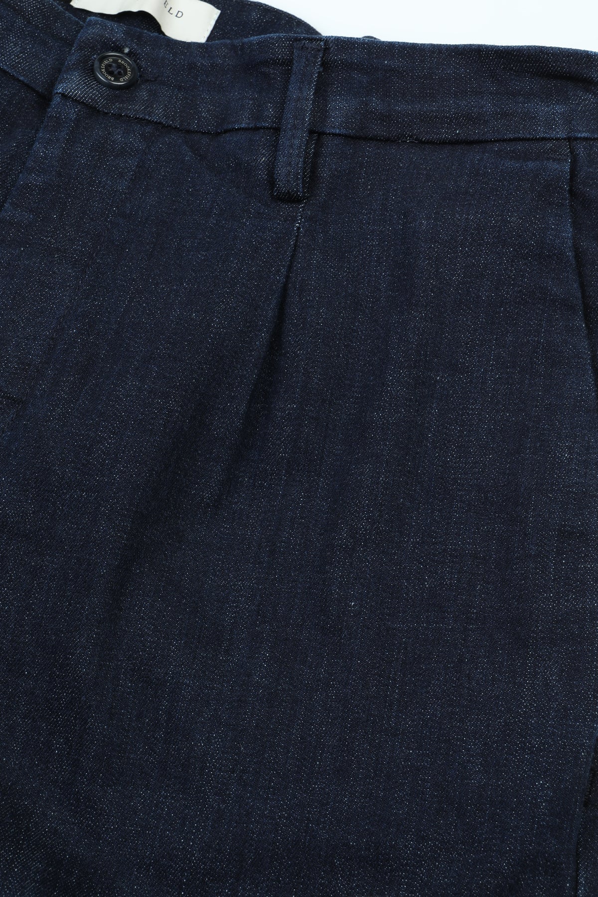Pantalone chino Vittorio con pinces, realizzato in denim di cotone stretch, regular fit - Blu scuro