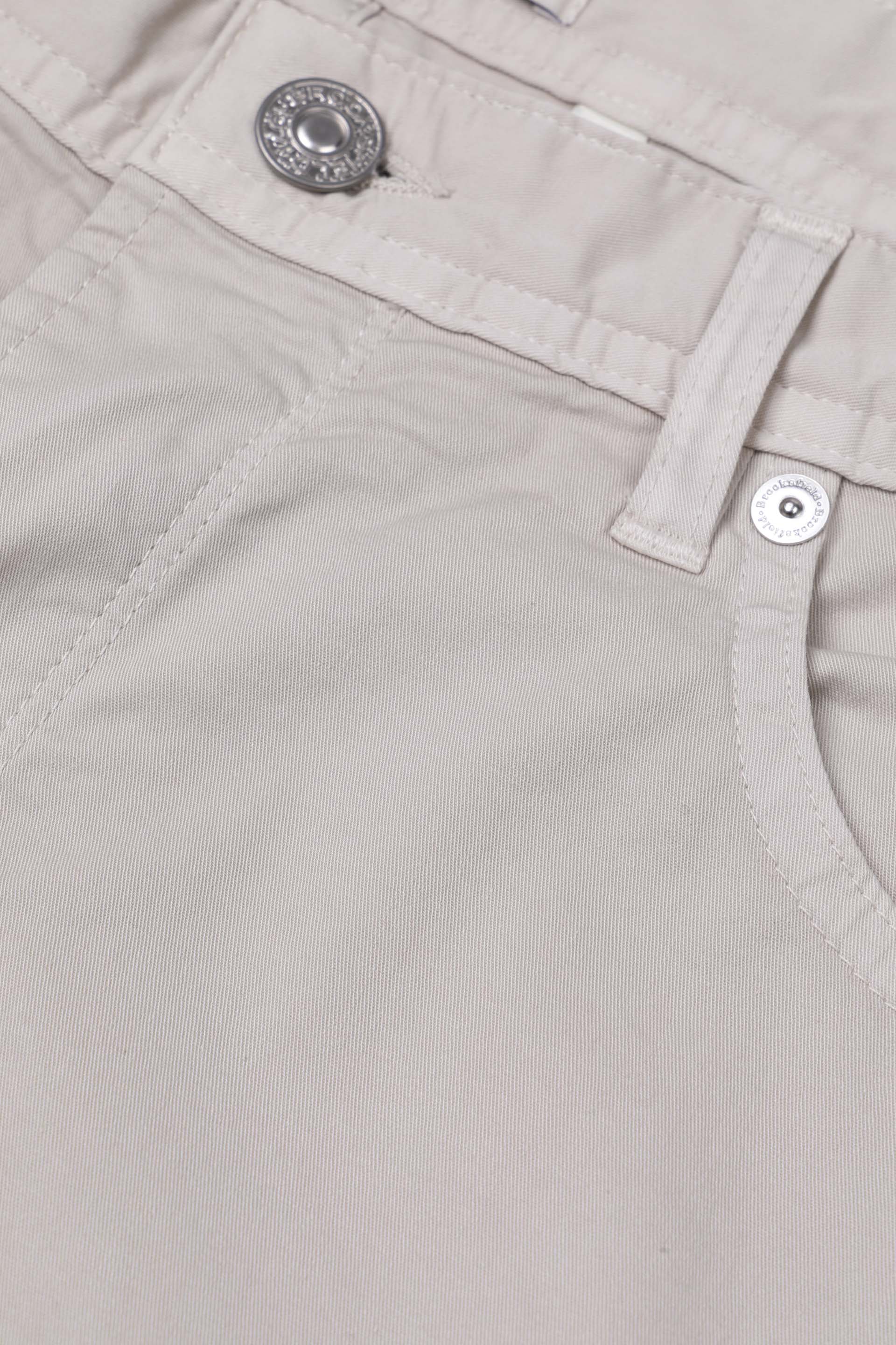 PANTALONE, 5 TASCHE, TWILL COTONE STRETCH UNITO, TINTO CAPO - Mastice