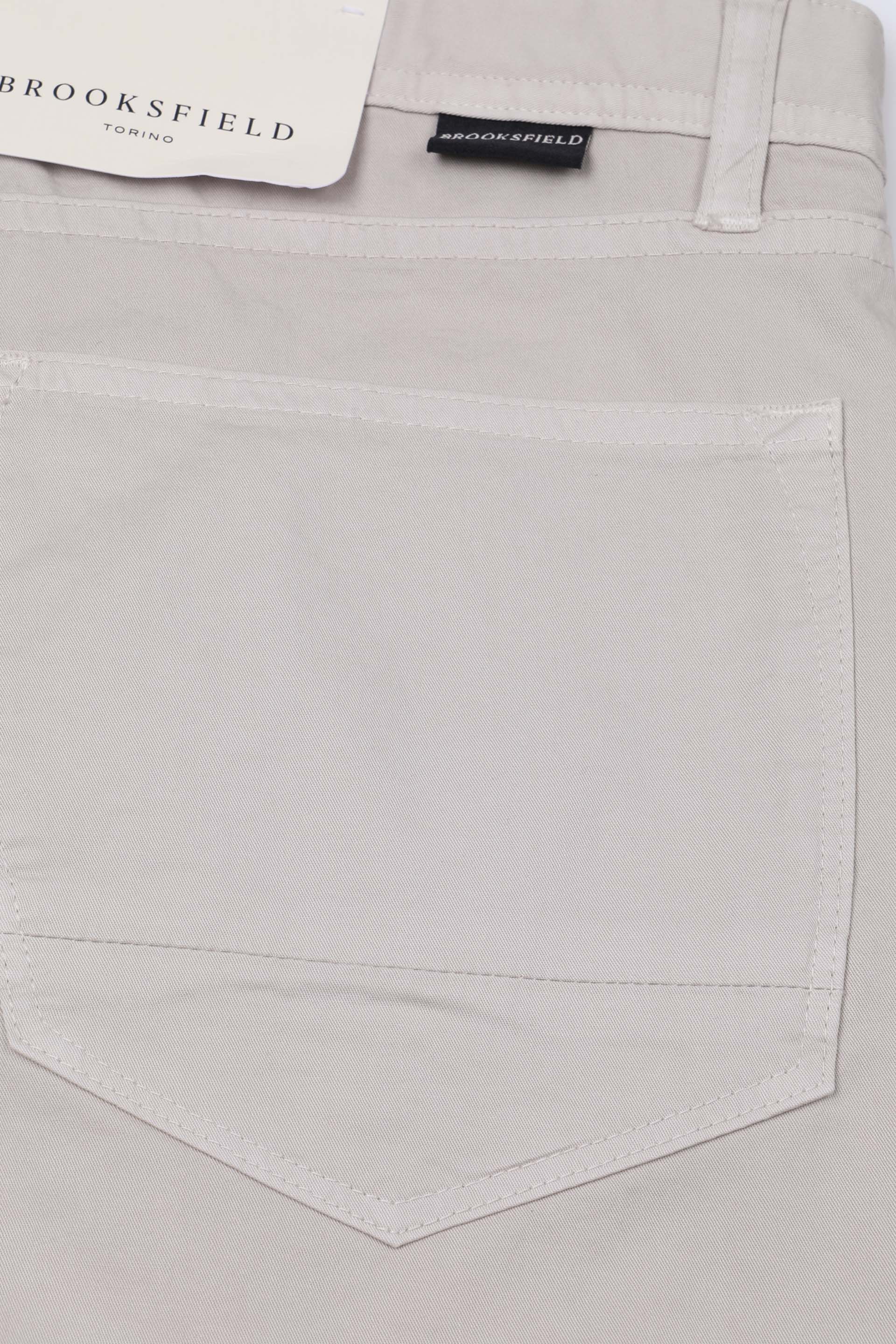 PANTALONE, 5 TASCHE, TWILL COTONE STRETCH UNITO, TINTO CAPO - Mastice