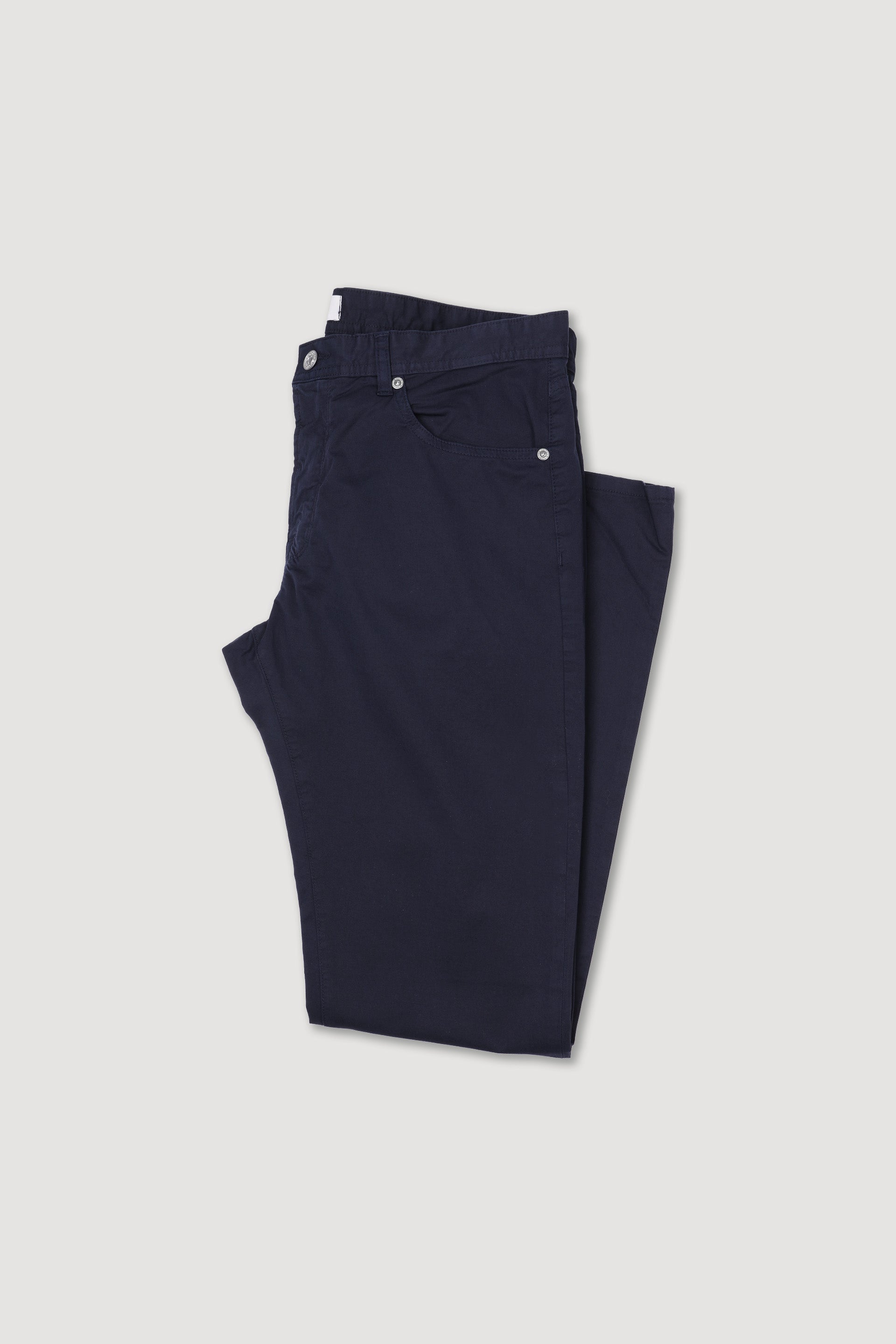 PANTALONE, 5 TASCHE, TWILL COTONE STRETCH UNITO, TINTO CAPO - Navy blue
