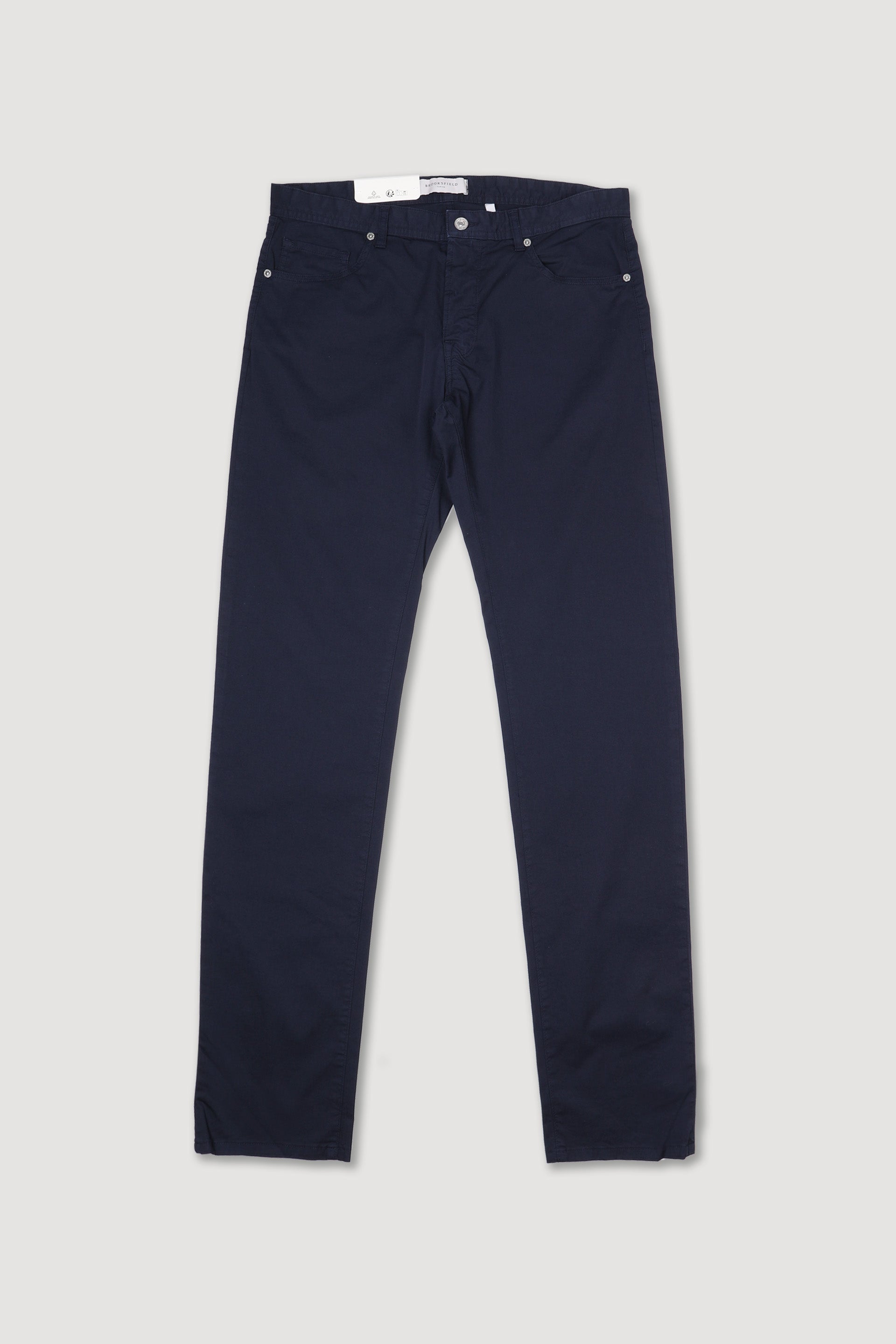 PANTALONE, 5 TASCHE, TWILL COTONE STRETCH UNITO, TINTO CAPO - Navy blue