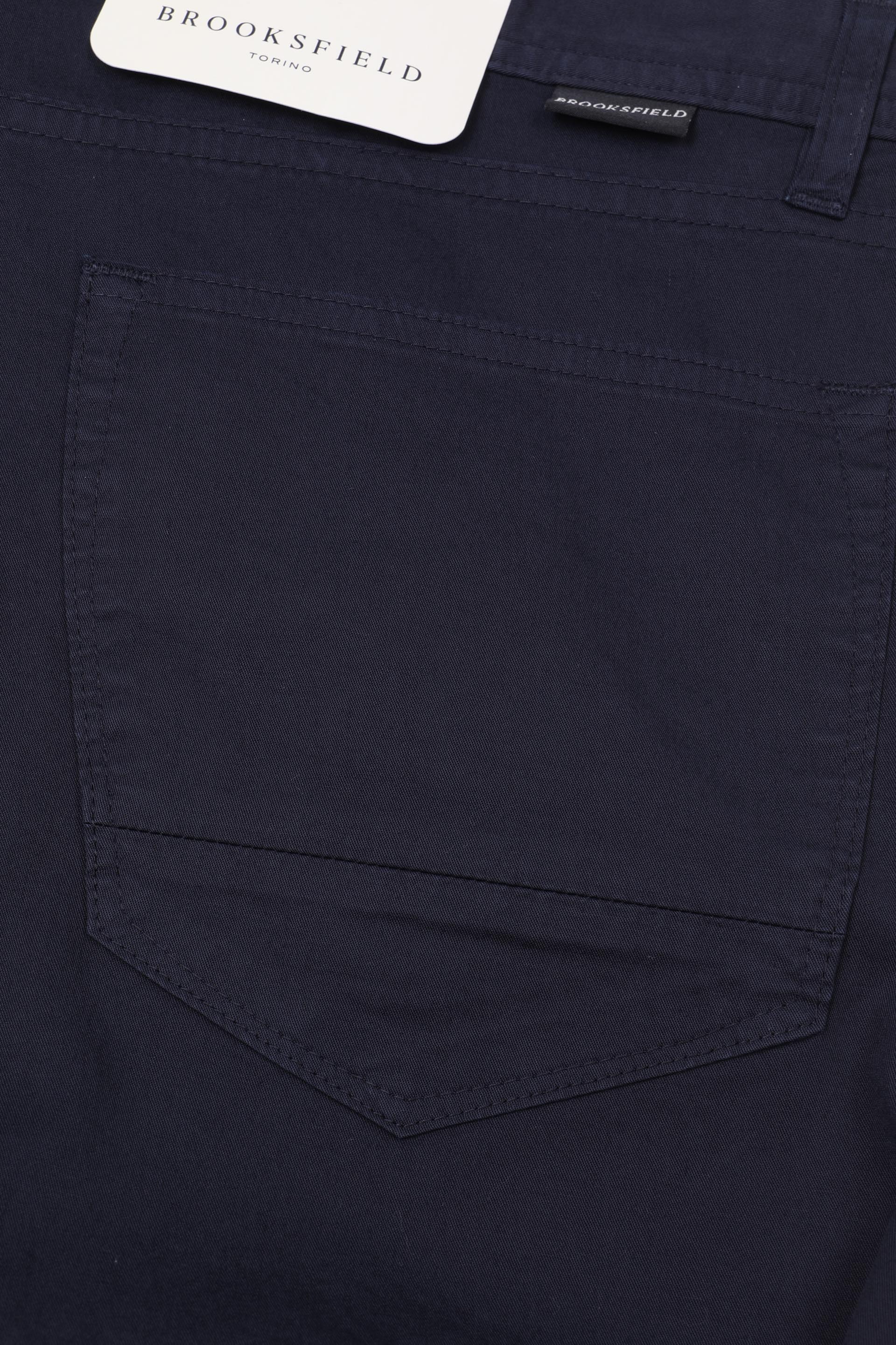 PANTALONE, 5 TASCHE, TWILL COTONE STRETCH UNITO, TINTO CAPO - Navy blue