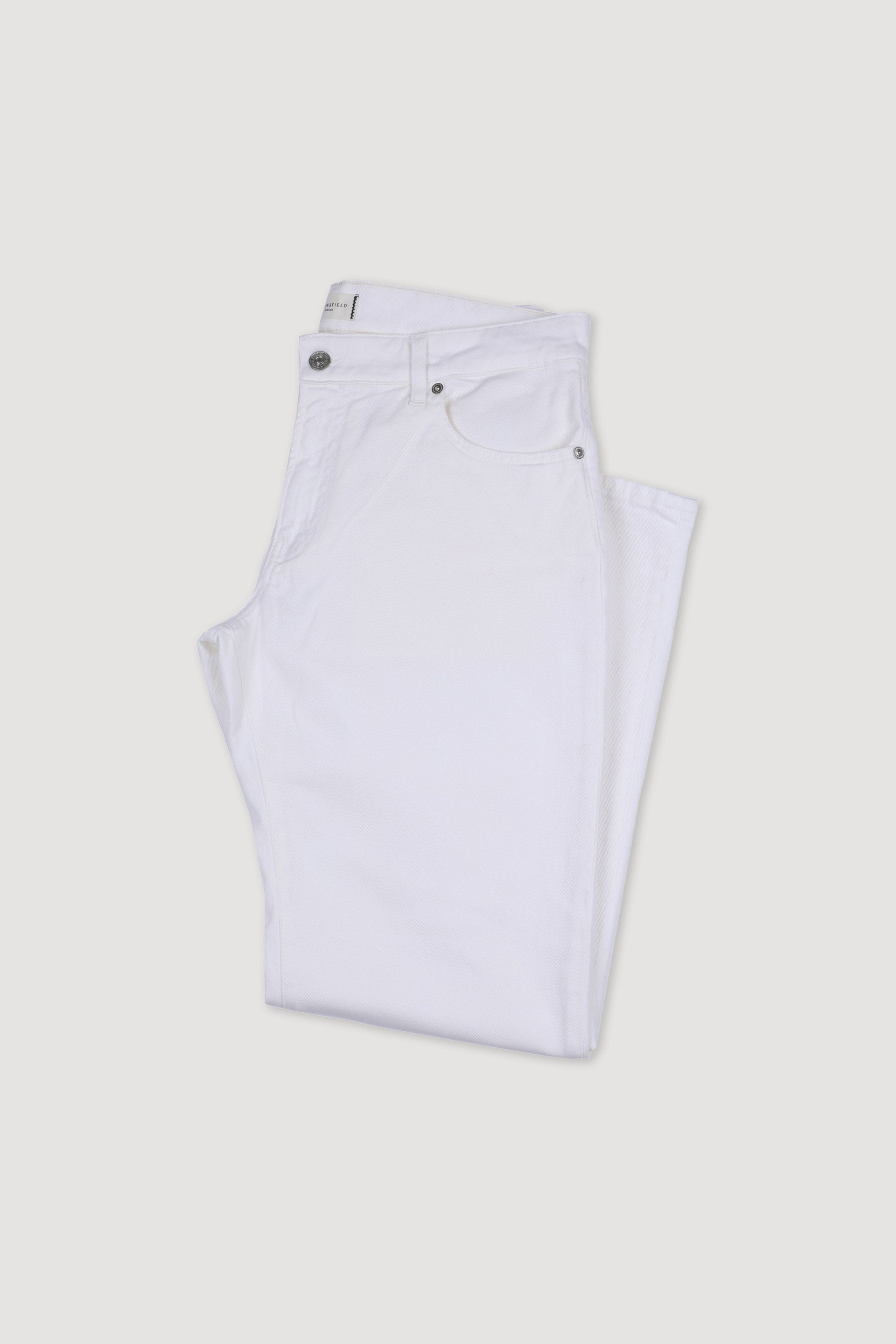 PANTALONE, HARRY-5 TASCHE, TWILL COTONE STRETCH UNITO, LAVATO SPECIALE - Off white