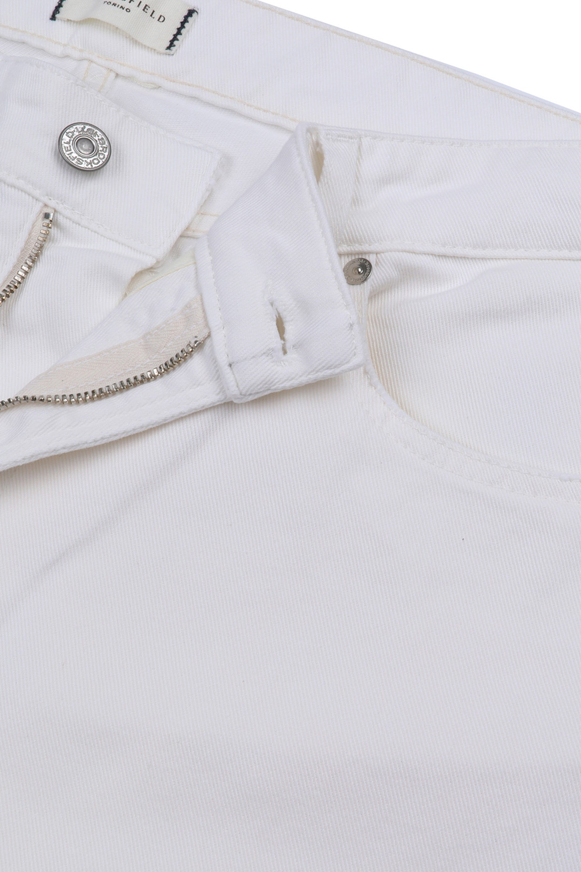 PANTALONE, HARRY-5 TASCHE, TWILL COTONE STRETCH UNITO, LAVATO SPECIALE - Off white