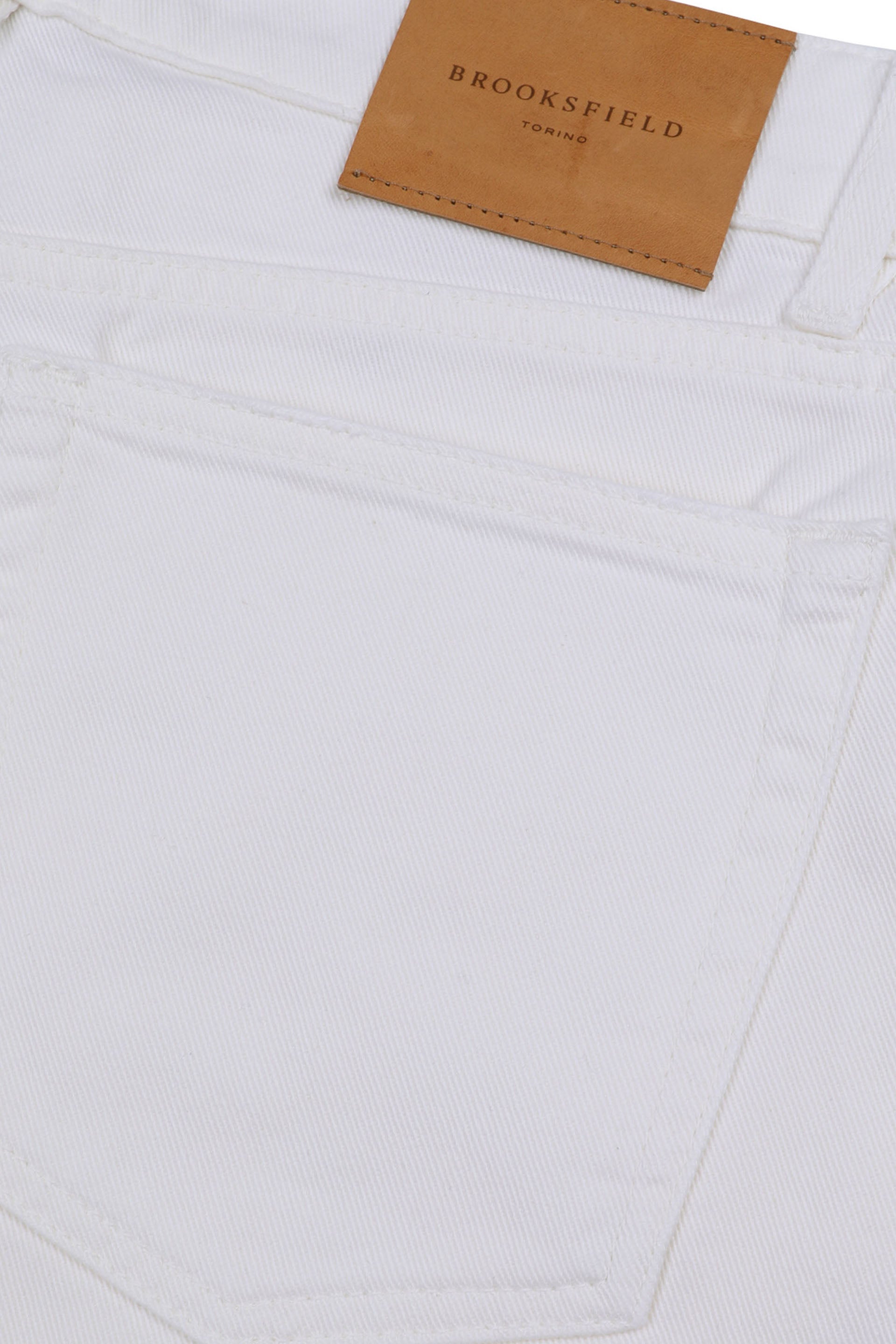 PANTALONE, HARRY-5 TASCHE, TWILL COTONE STRETCH UNITO, LAVATO SPECIALE - Off white