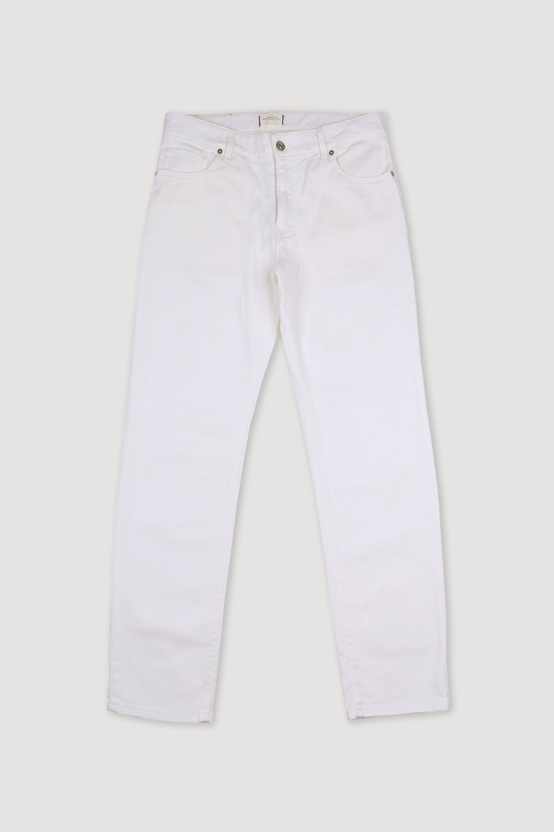 PANTALONE, HARRY-5 TASCHE, TWILL COTONE STRETCH UNITO, LAVATO SPECIALE - Off white
