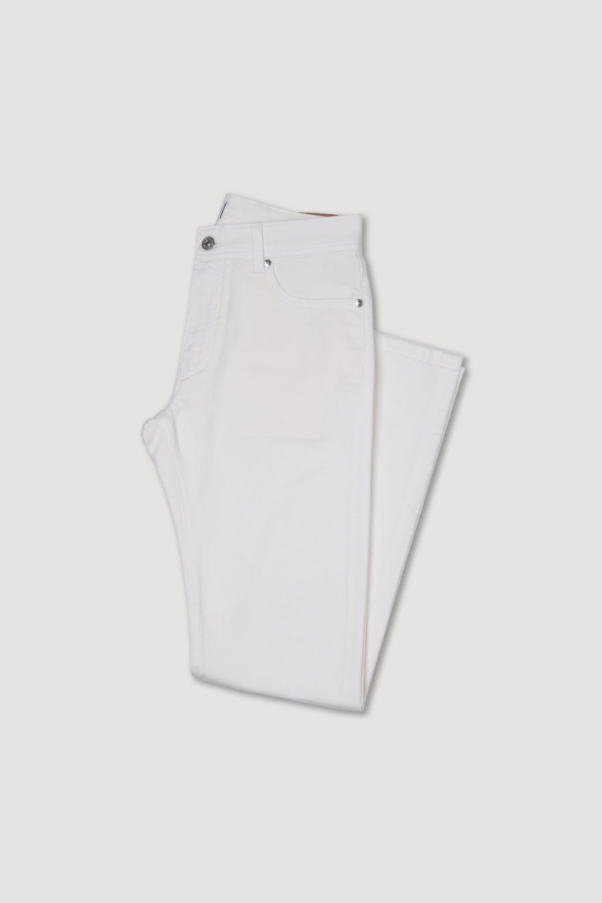 PANTALONE, ORIGINAL, TWILL COTONE STRETCH UNITO, LAVATO SPECIALE - Off white