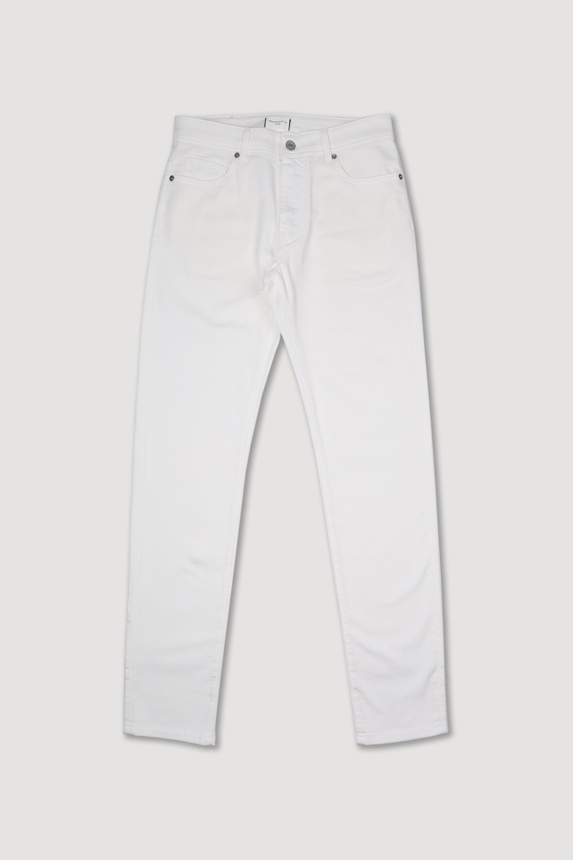 PANTALONE, ORIGINAL, TWILL COTONE STRETCH UNITO, LAVATO SPECIALE - Off white