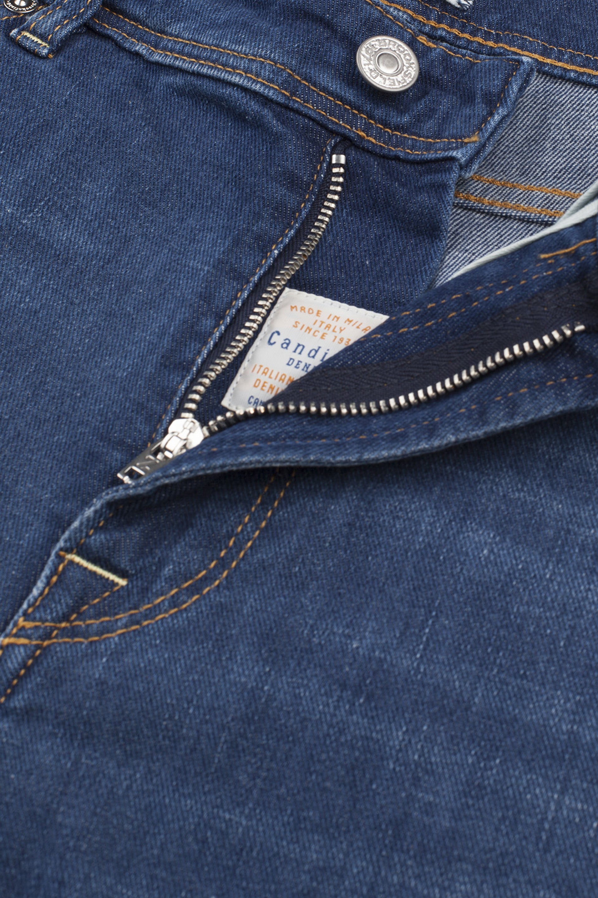 Pantalone 5 tasche Original in denim di cotone stretch, lavaggio vintage medio. - Blue