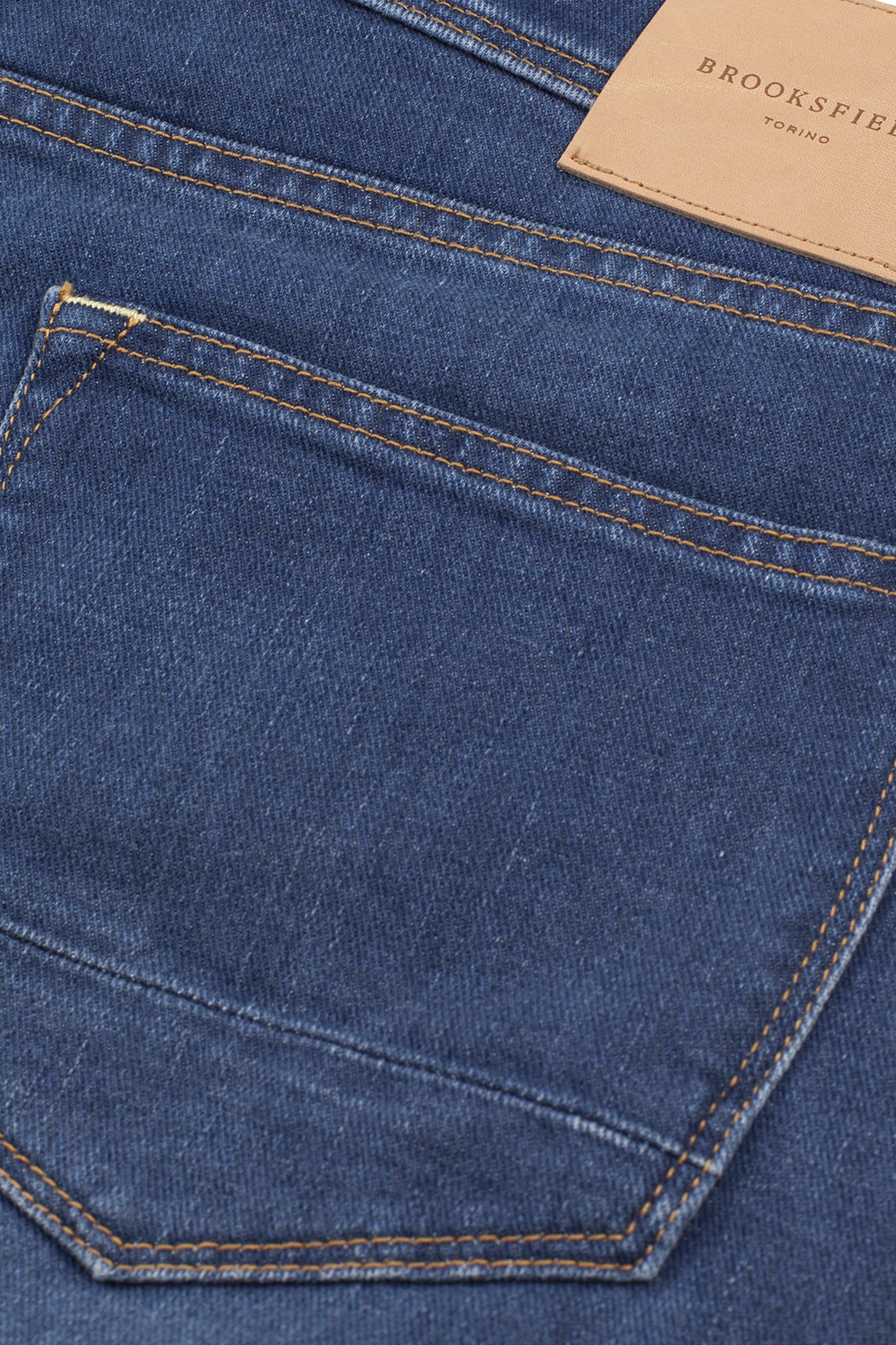 Pantalone 5 tasche Original in denim di cotone stretch, lavaggio vintage medio. - Blue