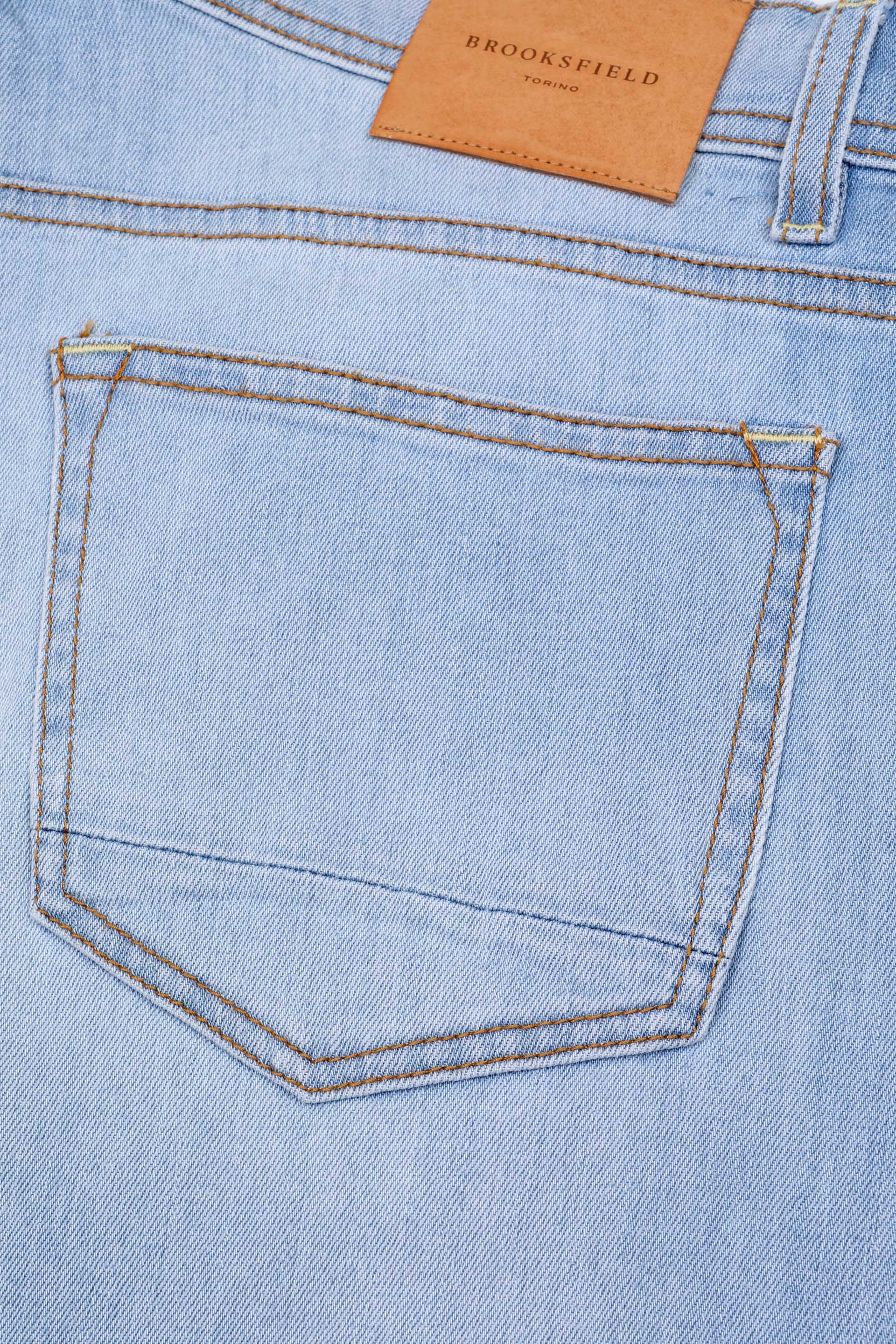 PANTALONE, ORIGINAL, DENIM COTONE STRETCH UNITO, LAVATO RINSE - Light blue