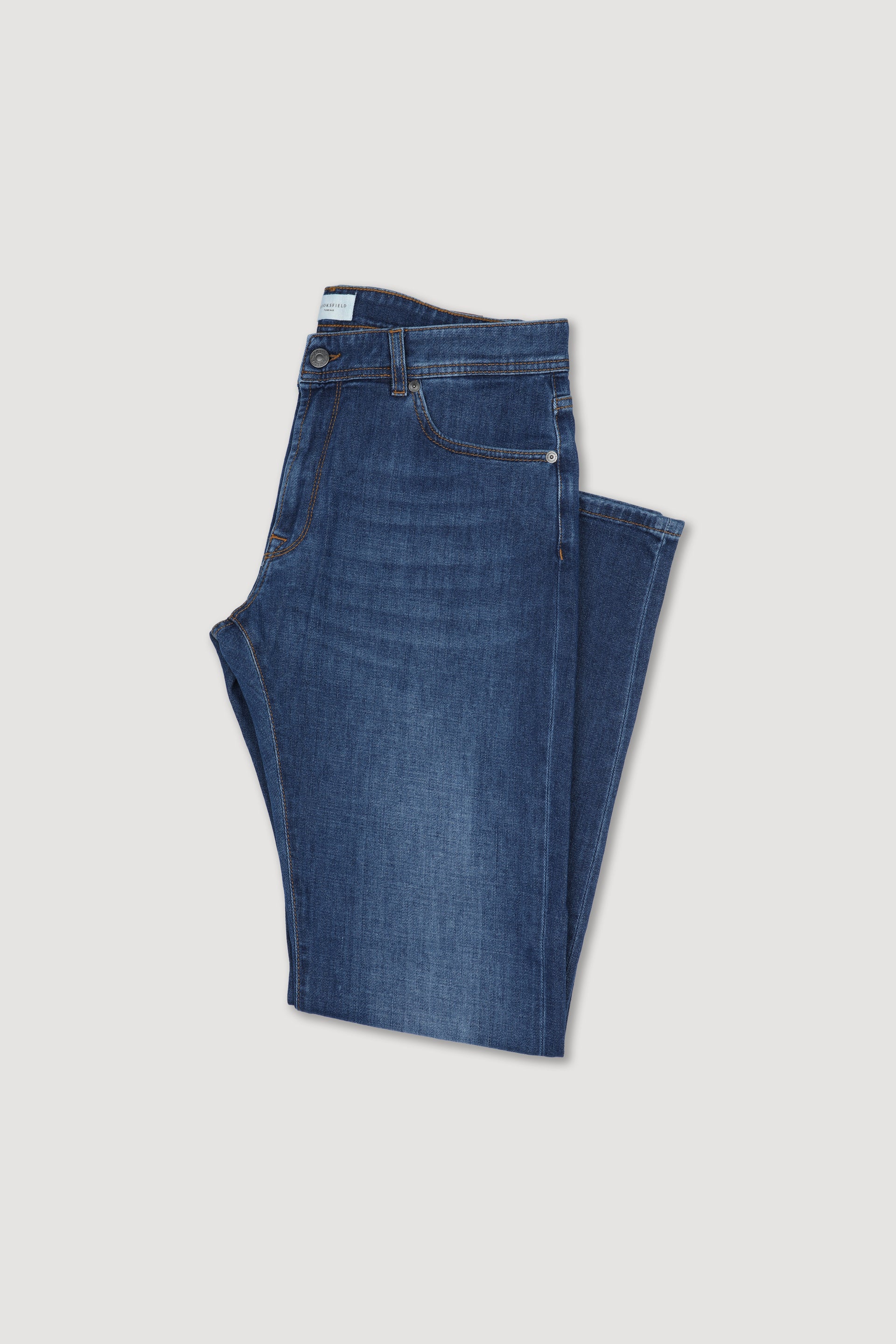 Pantalone 5 tasche Original in denim di cotone stretch, lavaggio vintage - Blu