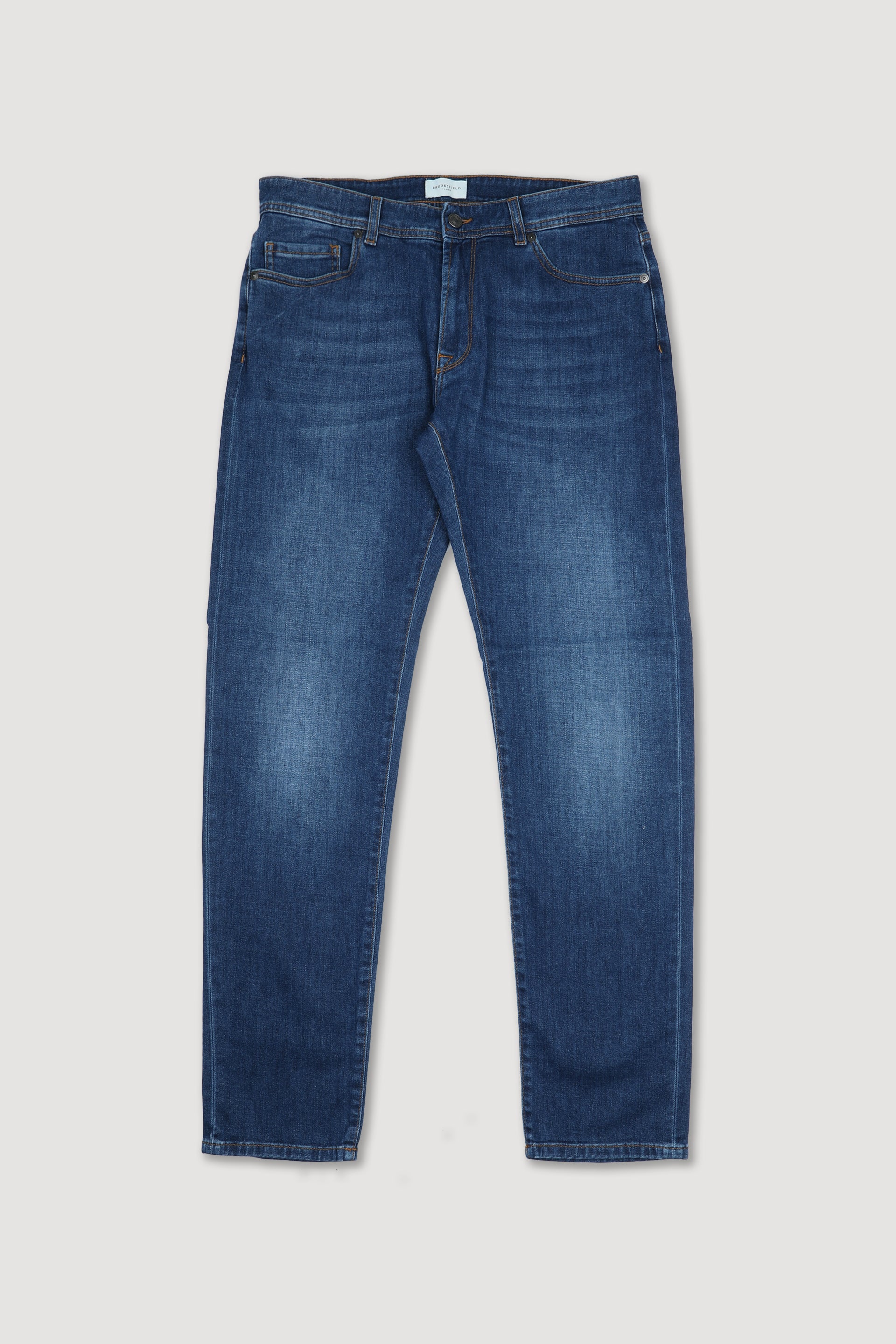 Pantalone 5 tasche Original in denim di cotone stretch, lavaggio vintage - Blu