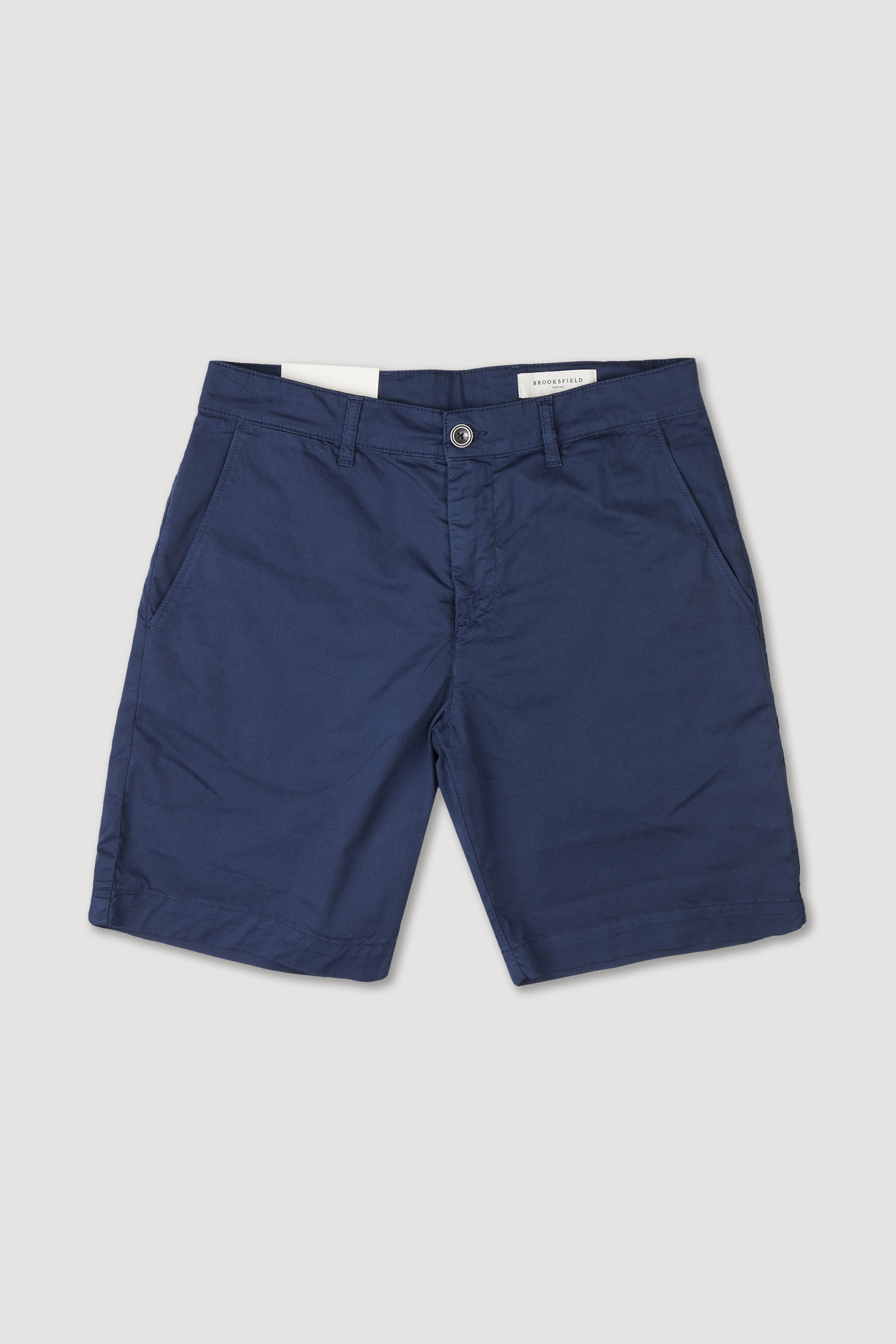 BERMUDA IVY, CHINO, TWILL COTONE STRETCH UNITO, TINTO CAPO - Denim blue