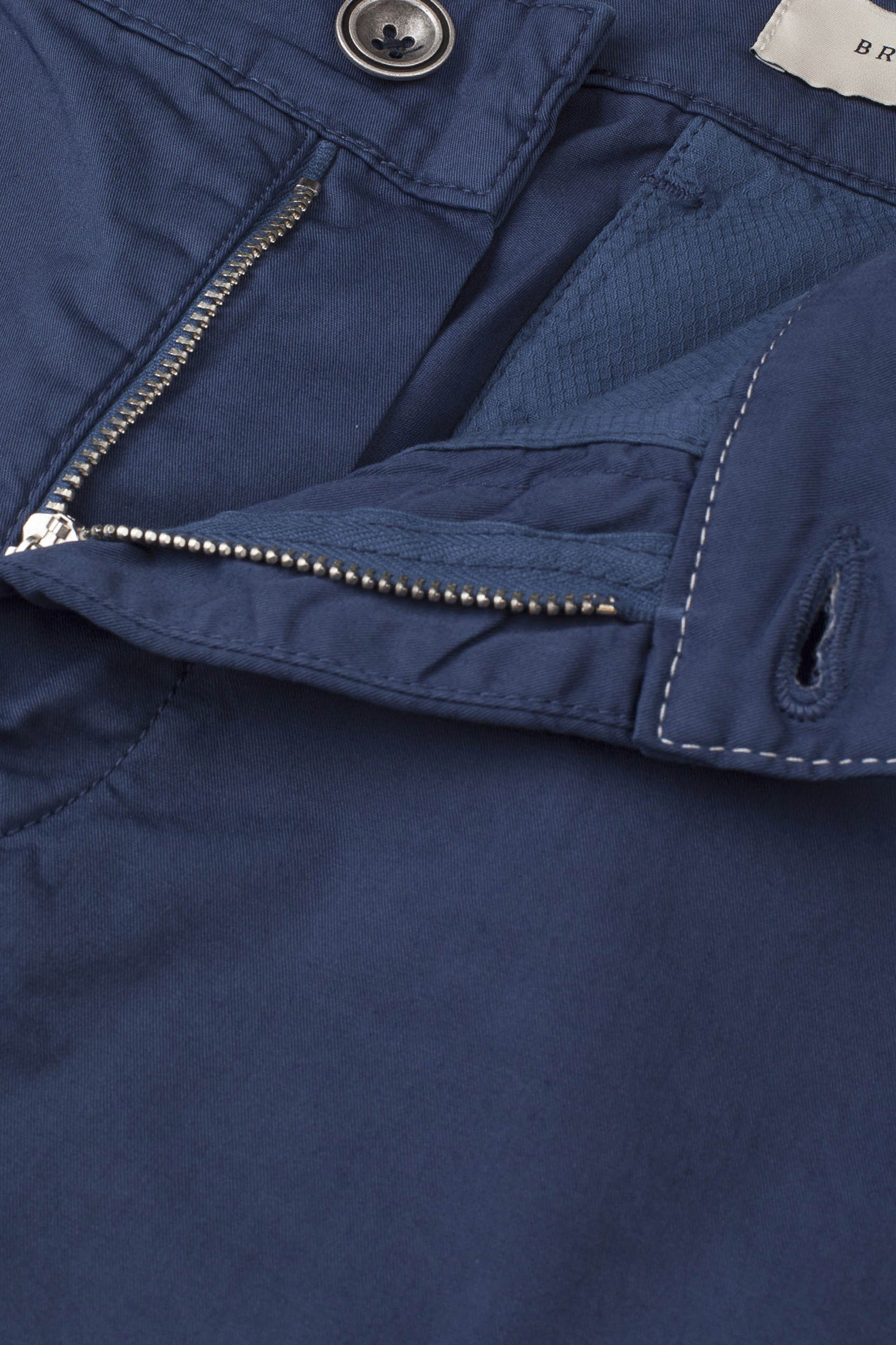 BERMUDA IVY, CHINO, TWILL COTONE STRETCH UNITO, TINTO CAPO - Denim blue