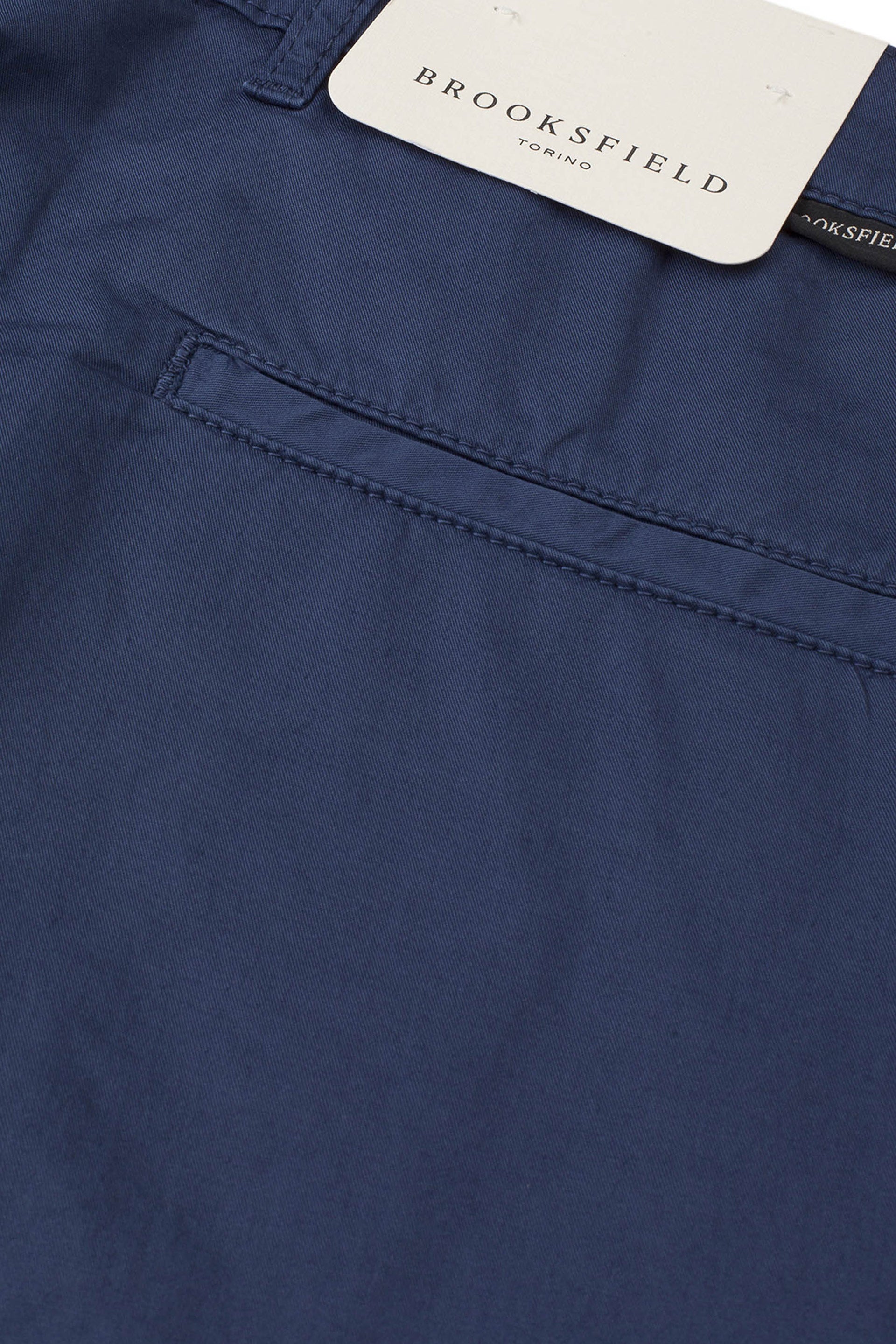 BERMUDA IVY, CHINO, TWILL COTONE STRETCH UNITO, TINTO CAPO - Denim blue