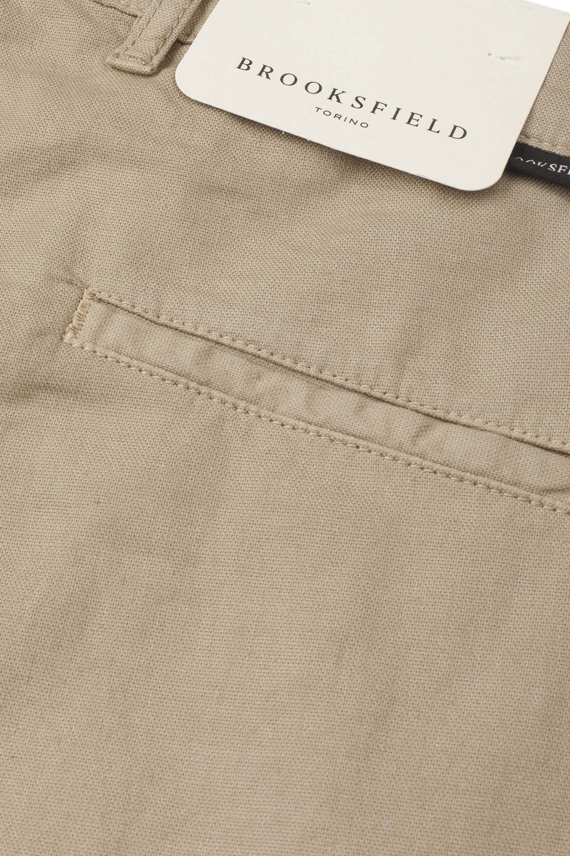 Bermuda chino in cotone misto lino. Beige - Jute