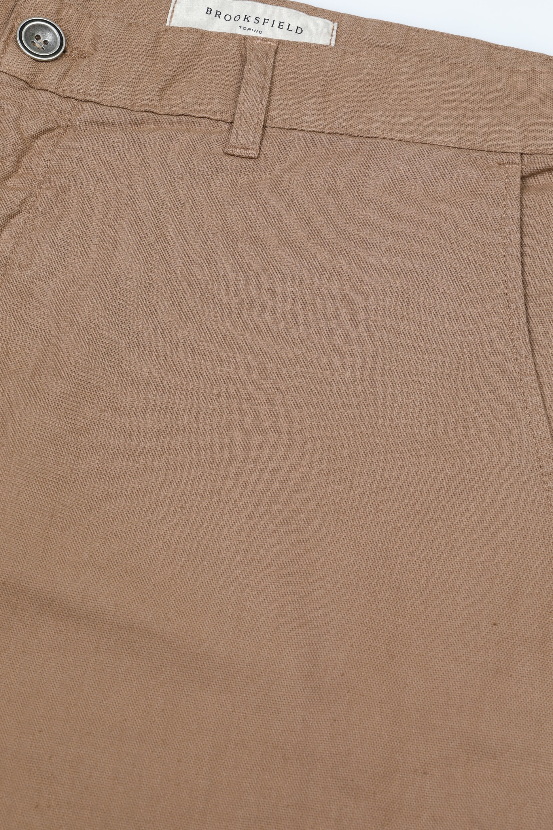 Bermuda chino in cotone misto lino. Beige - Arizona