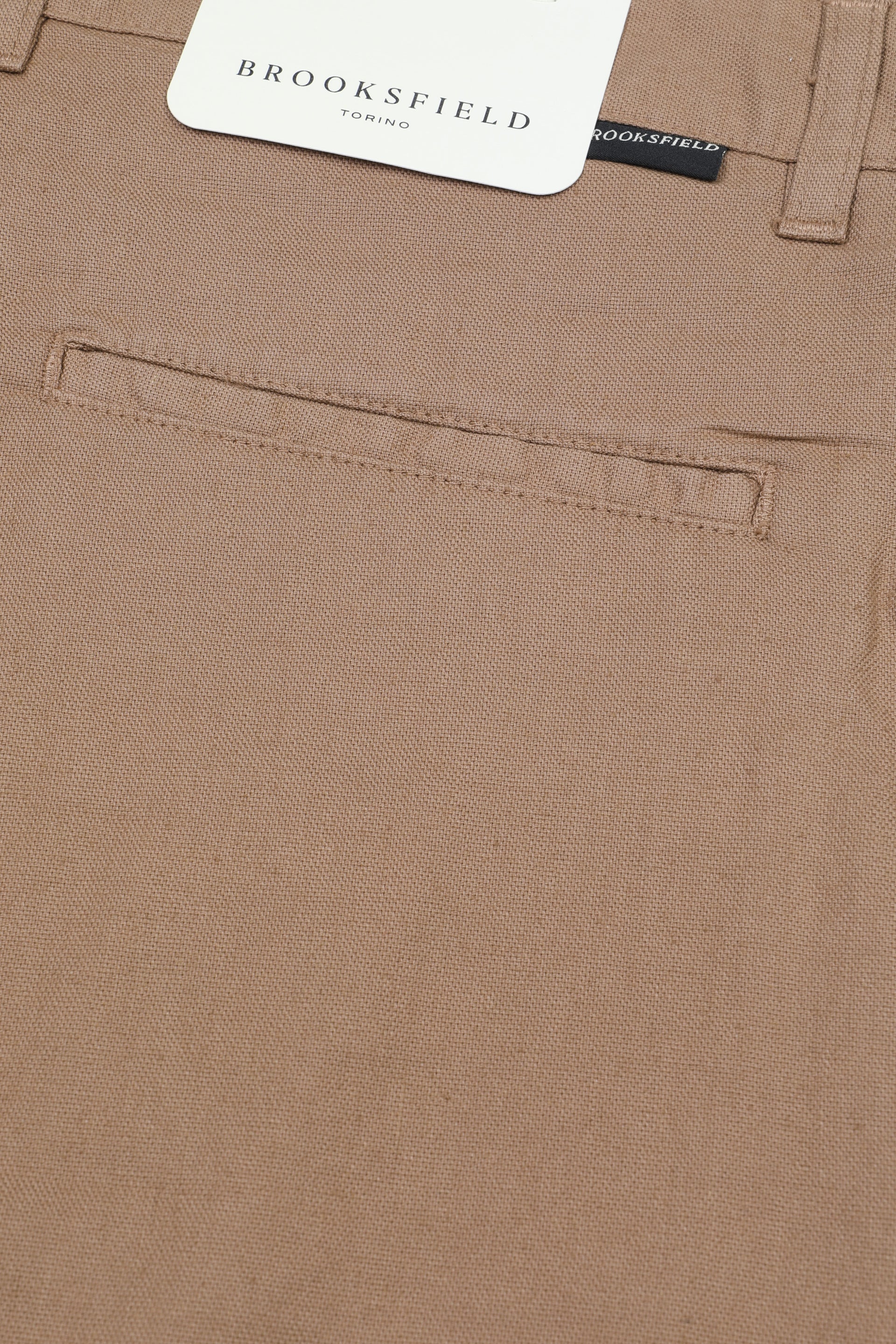 Bermuda chino in cotone misto lino. Beige - Arizona