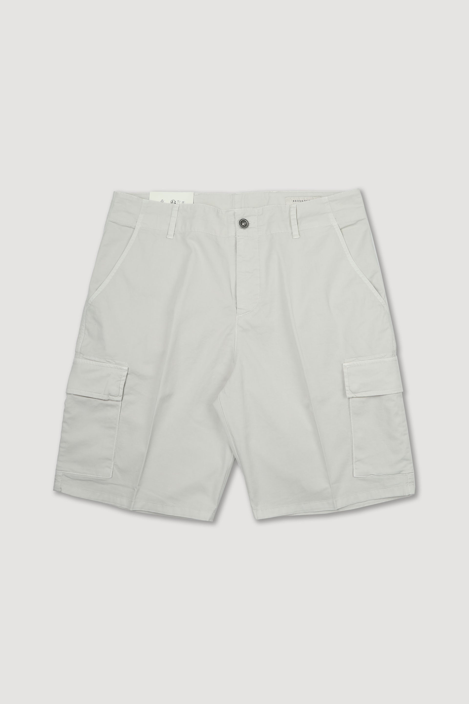 EARL, BERMUDA CARGO, TWILL COTONE STRETCH UNITO, TINTO CAPO - Mastice