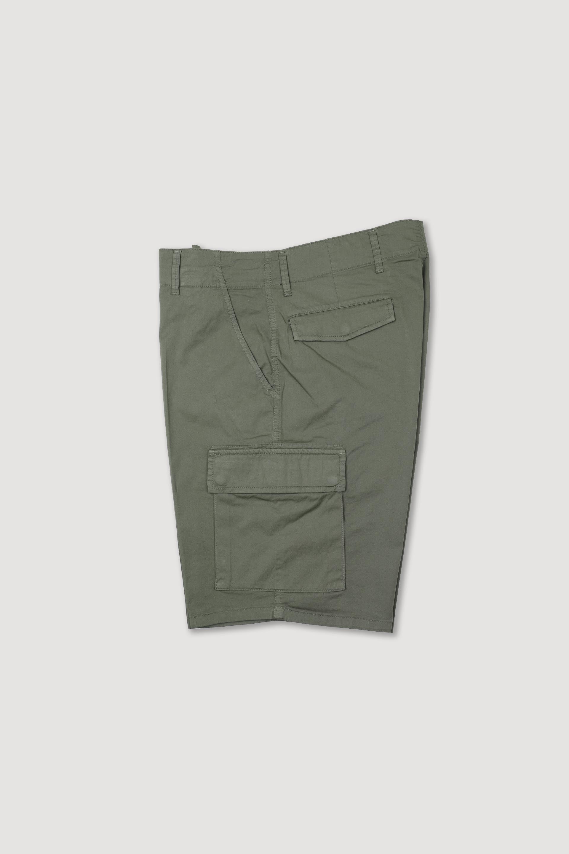 EARL, BERMUDA CARGO, TWILL COTONE STRETCH UNITO, TINTO CAPO - Alligator