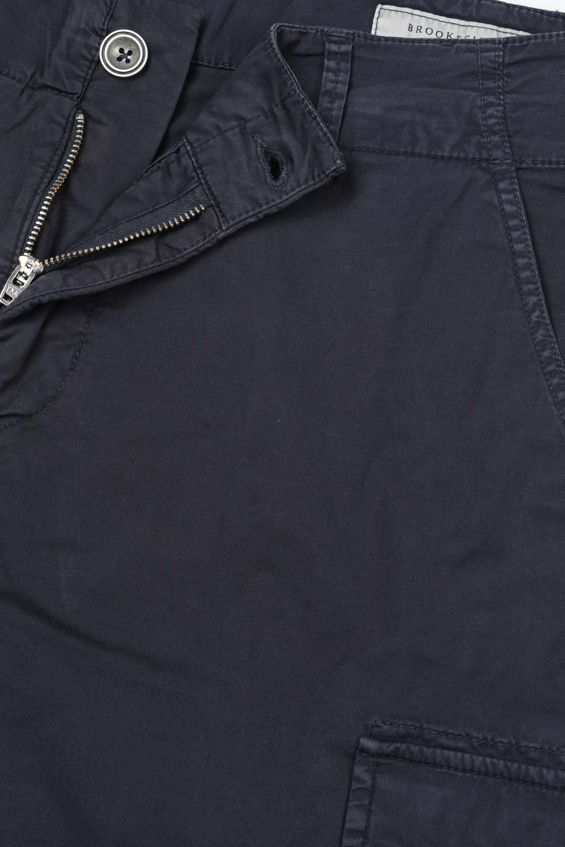 EARL, BERMUDA CARGO, TWILL COTONE STRETCH UNITO, TINTO CAPO - Navy blue