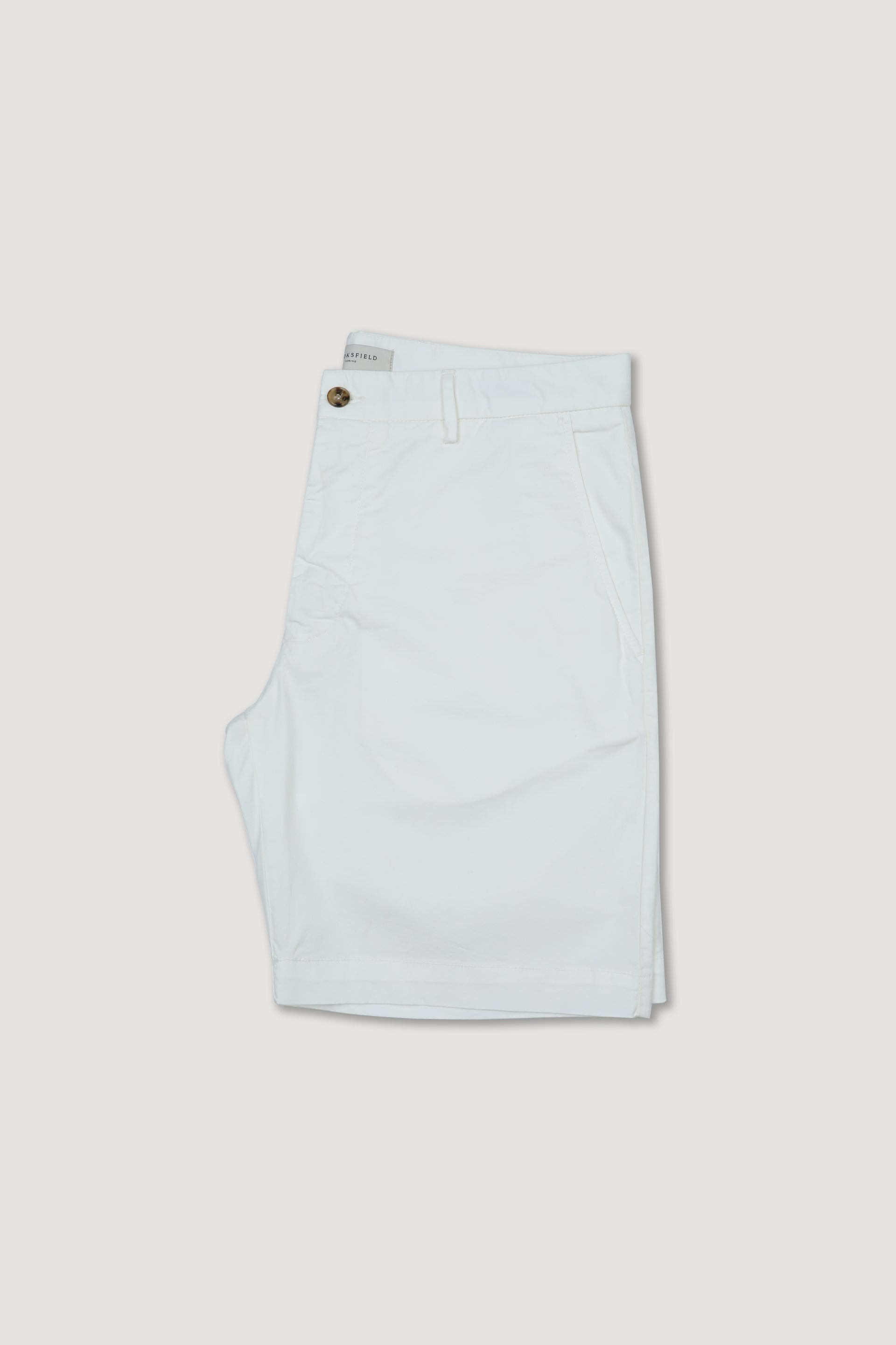 UOMO-BERMUDA CHINO TESSUTO GABARDINE STRETCH ORGANICO, TINTO CAPO DIRETTO+STONE WASHED - Off white