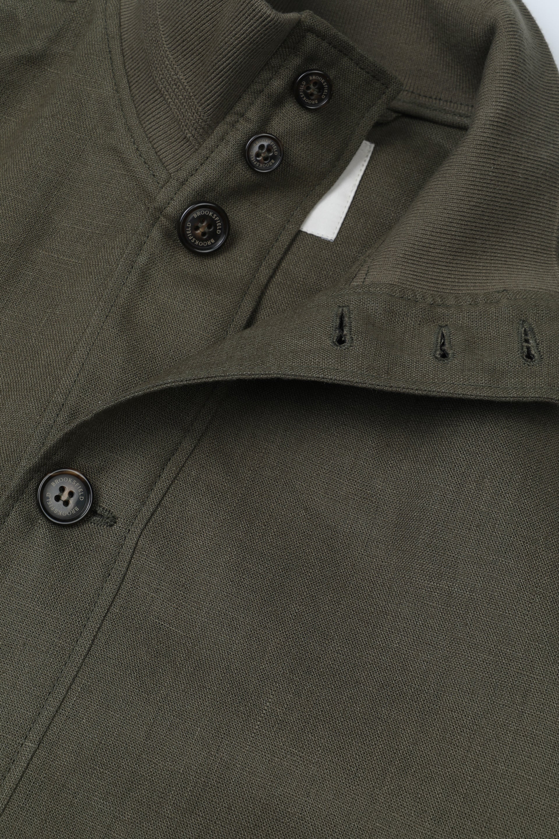 Giubbotto bomber in lino sfoderato. Verde - Cappero