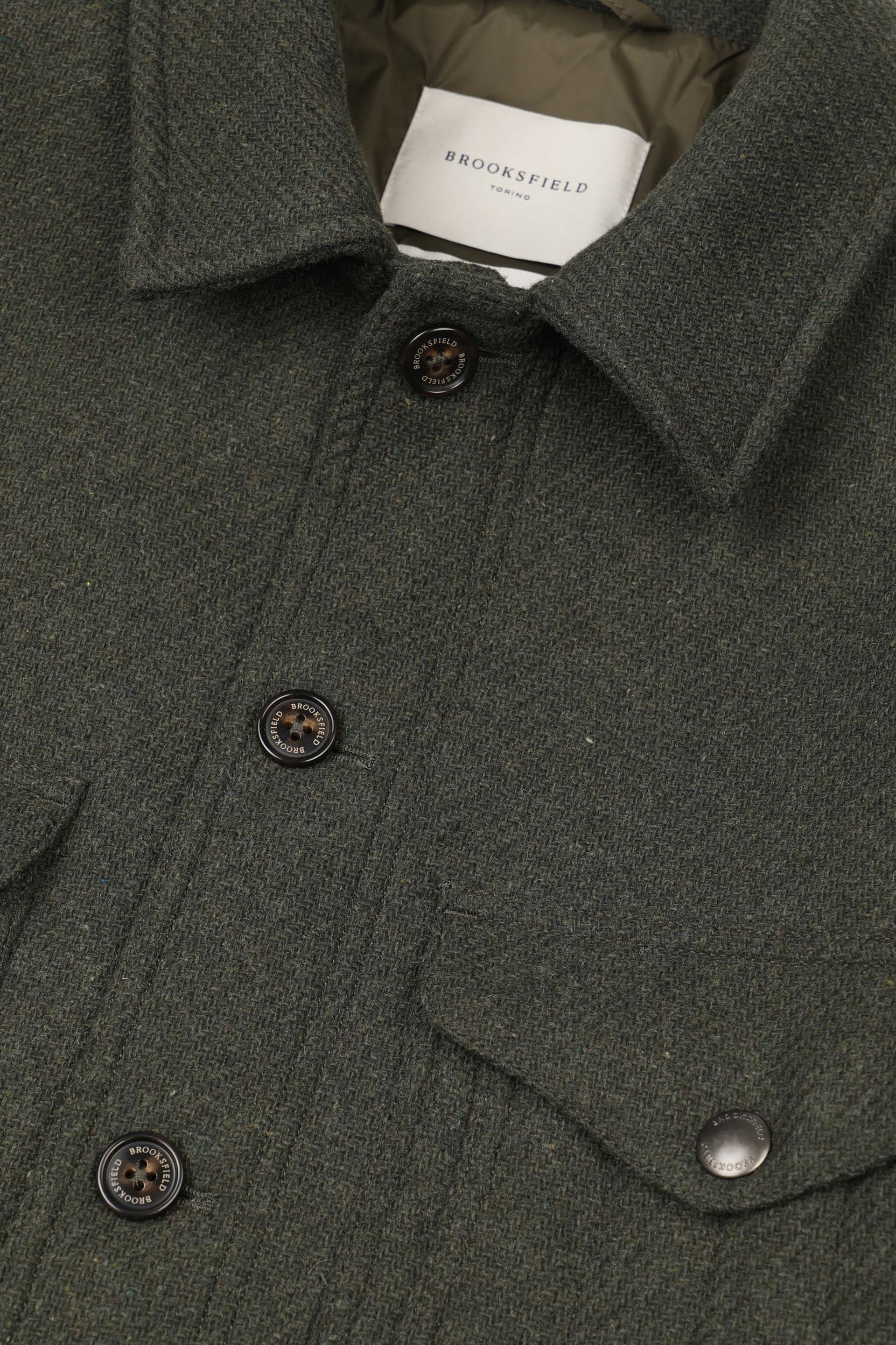 UOMO - FIELD JACKET CON BOTTONI IN TESSUTO MISTO LANA FODERATO - Caccia