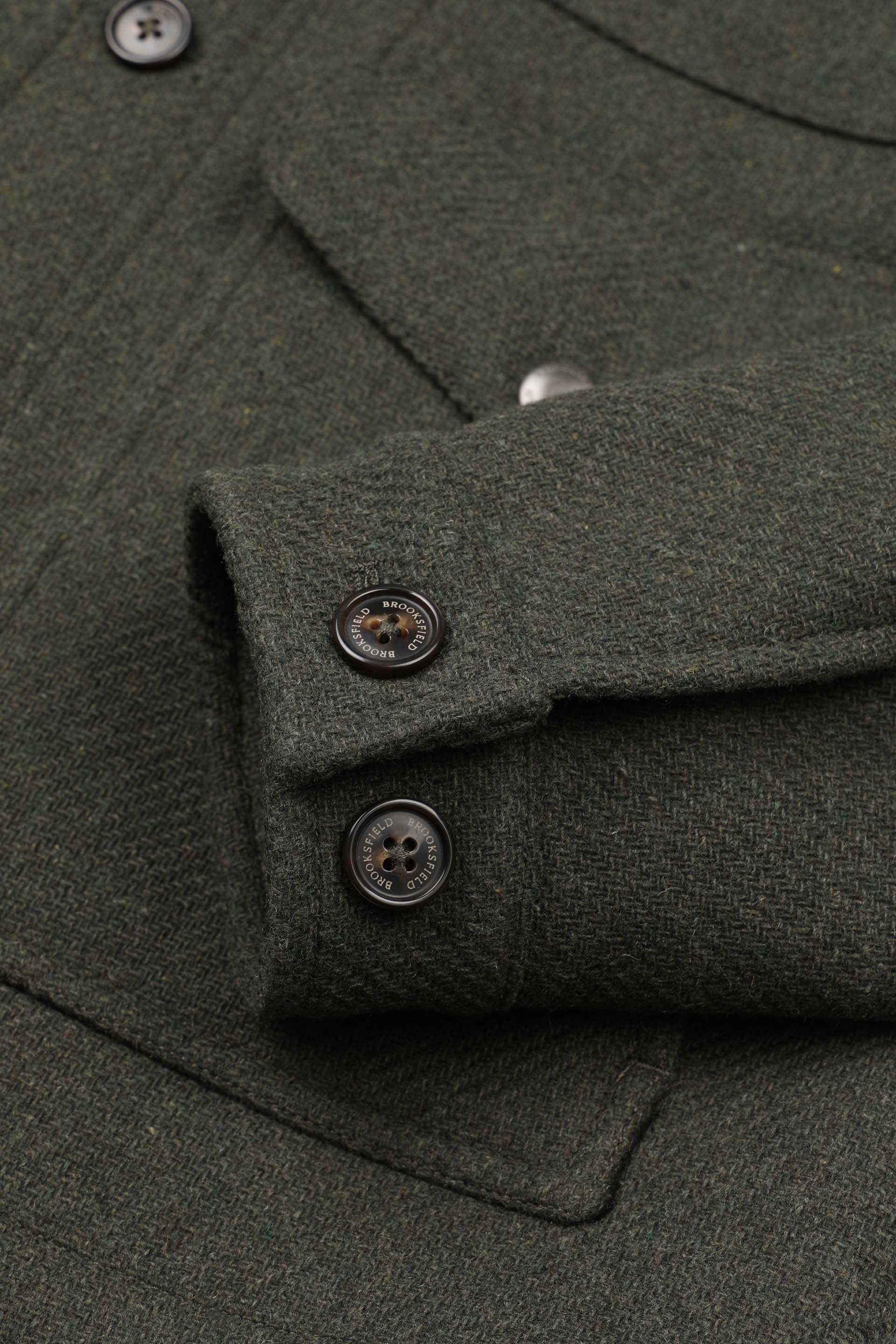 UOMO - FIELD JACKET CON BOTTONI IN TESSUTO MISTO LANA FODERATO - Caccia