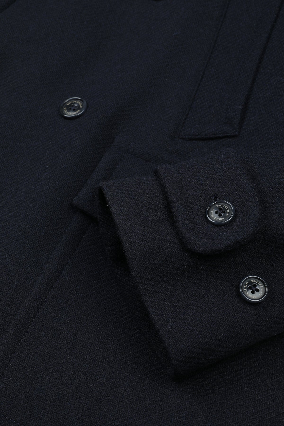 Peacoat doppiopetto in misto lana, imbottito. Blu - Navy