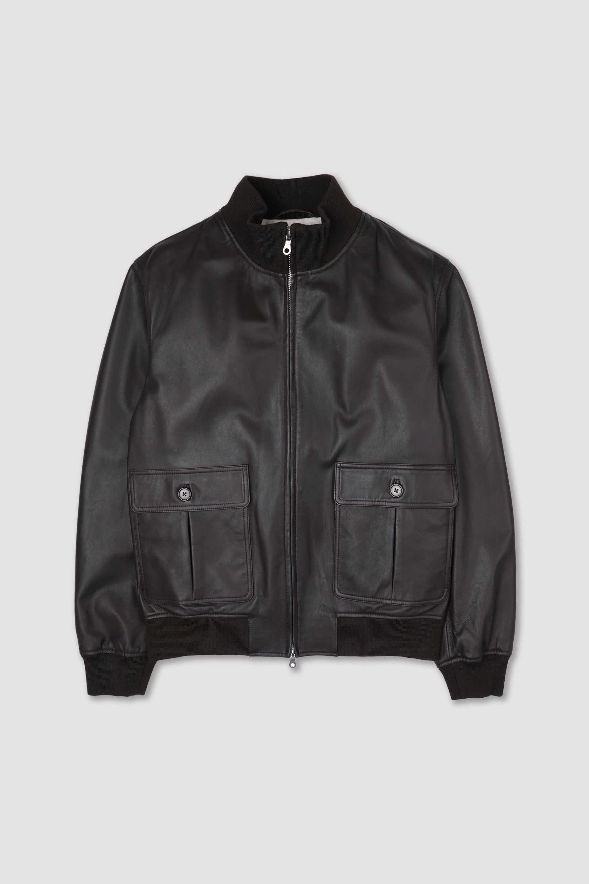 GIUBBOTTO CON ZIP,  FODERATO, NAPPA - Mousse