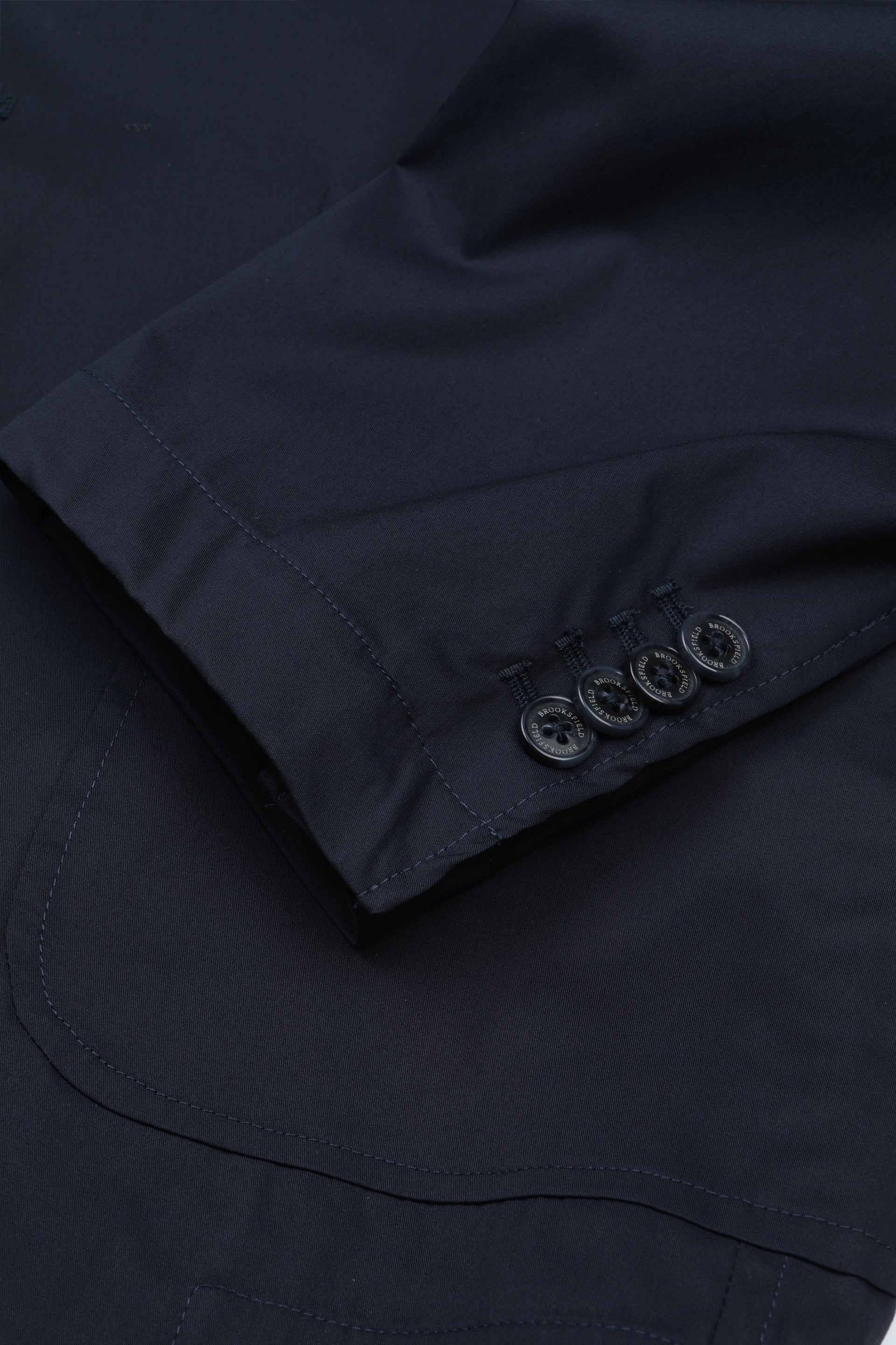 Blazer in popeline di misto cotone elasticizzato, sfoderato. Blu - Universo