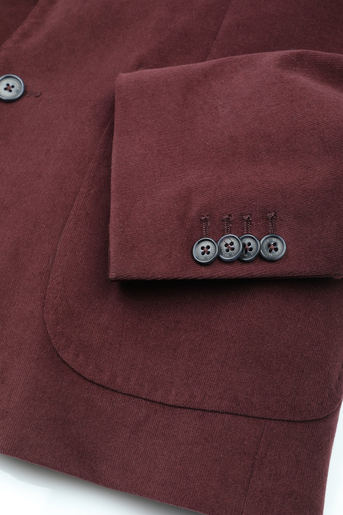 Blazer in velluto a coste stretch, foderato. Rosso - Prunus