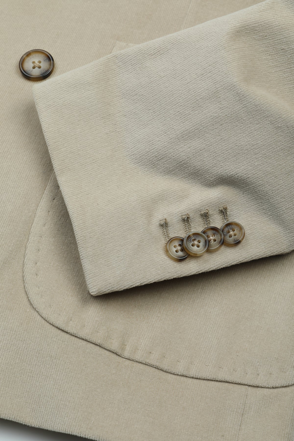 Blazer doppiopetto in velluto a coste stretch, foderato - Segale