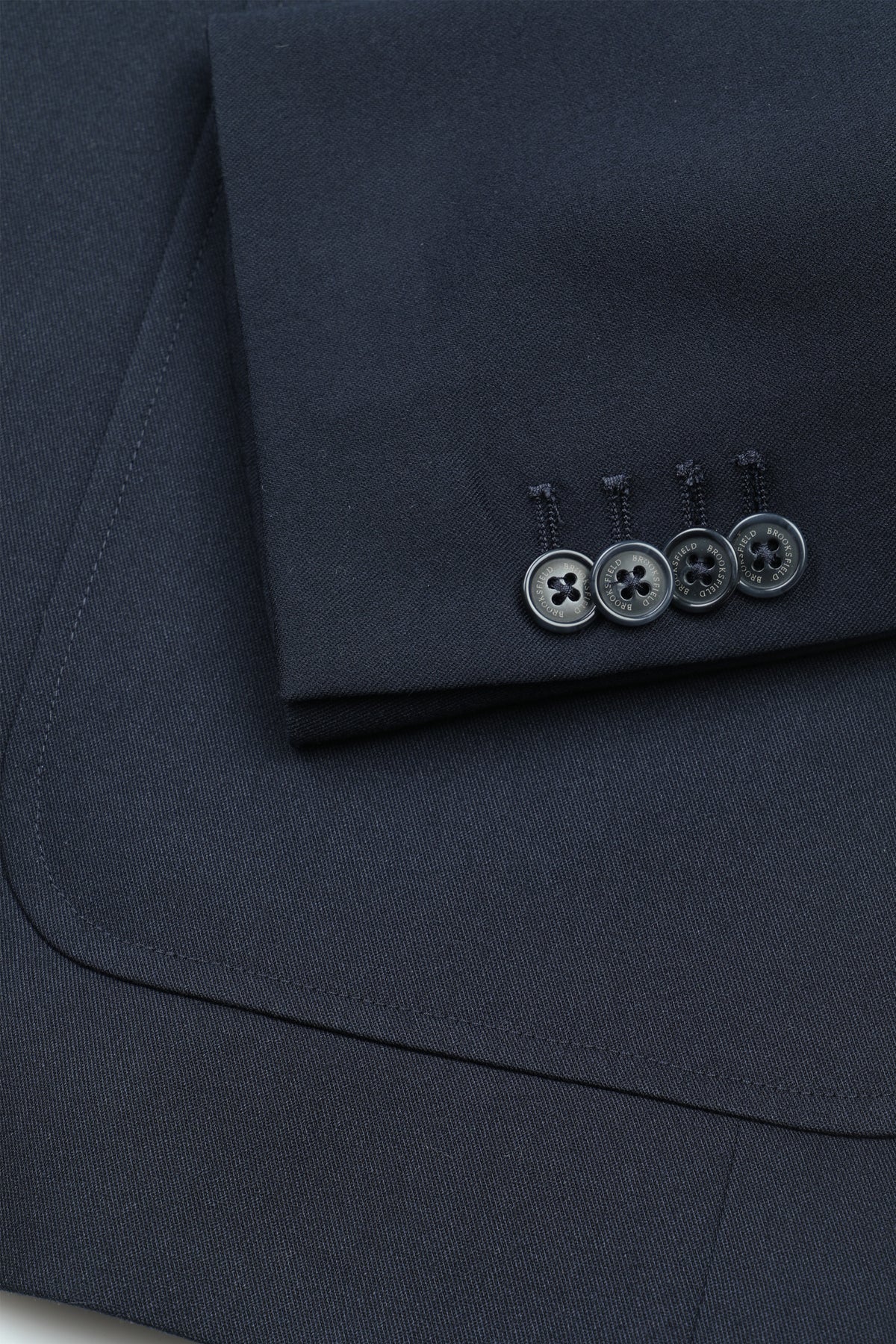 Blazer in twill elasticizzato, foderato. Blu - Navy