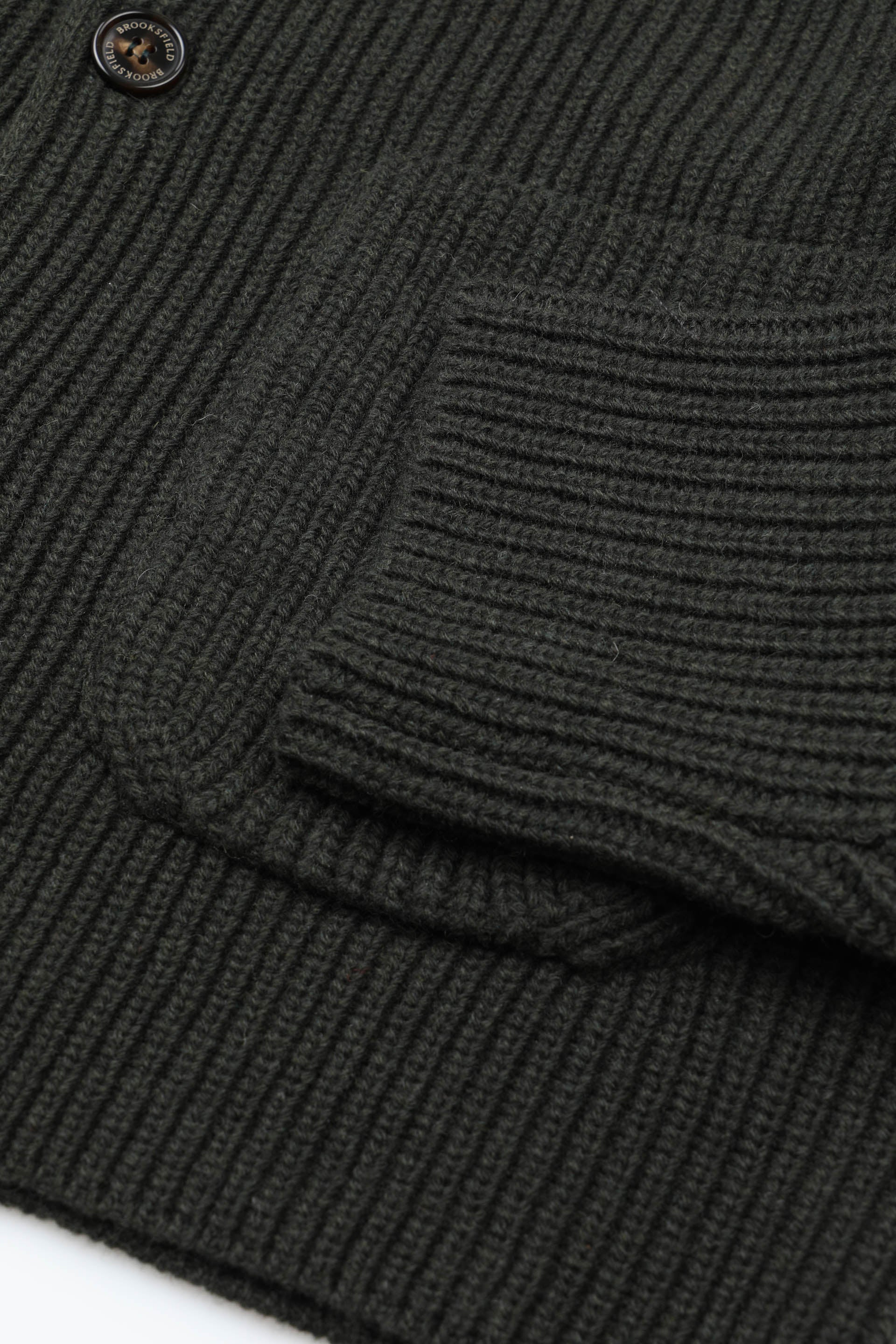 Blazer realizzato in mezza maglia inglese in misto lana. Verde - Loden