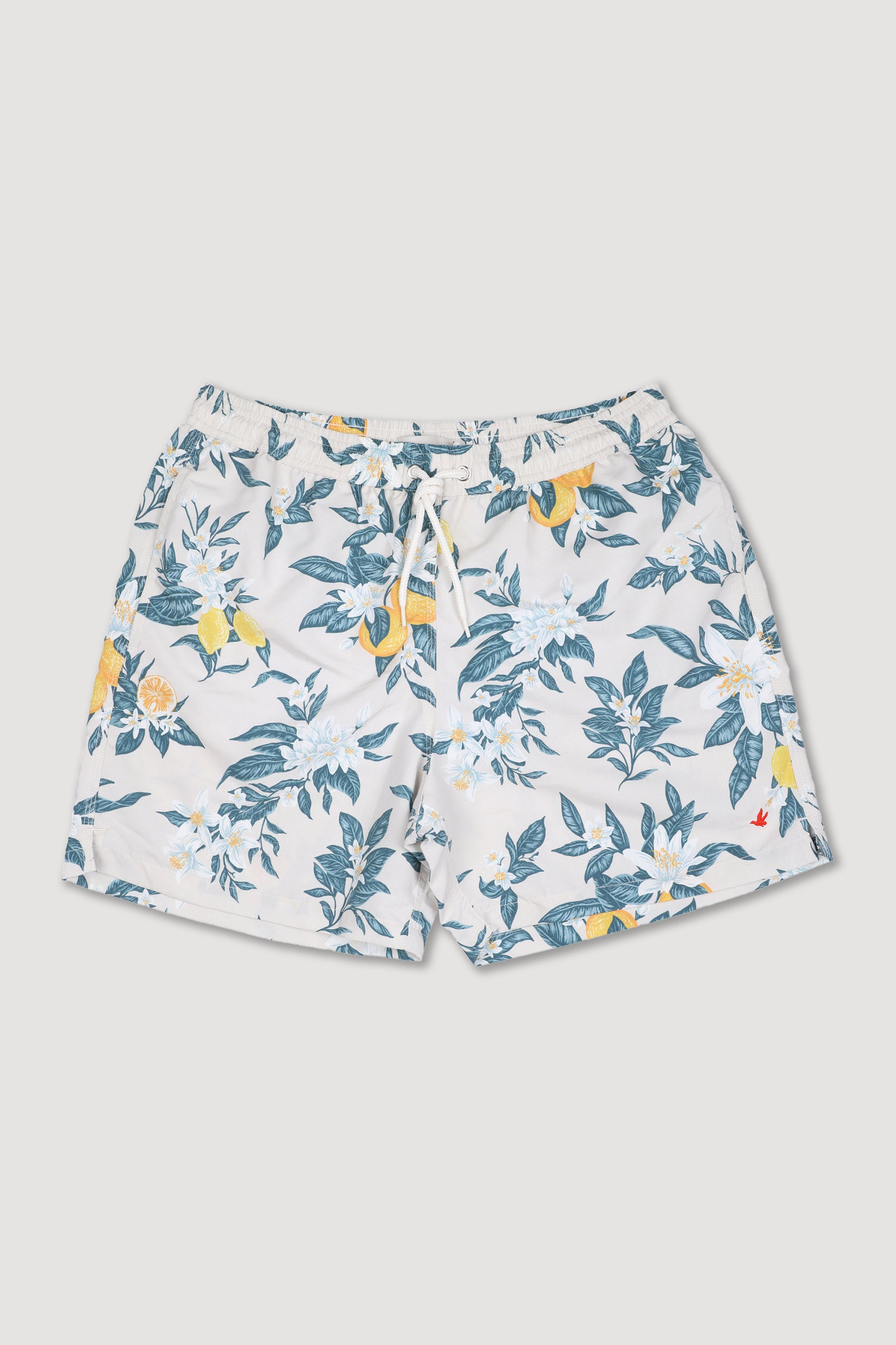 BOXER MARE,  STAMPA LIMONI - White/green/yellow