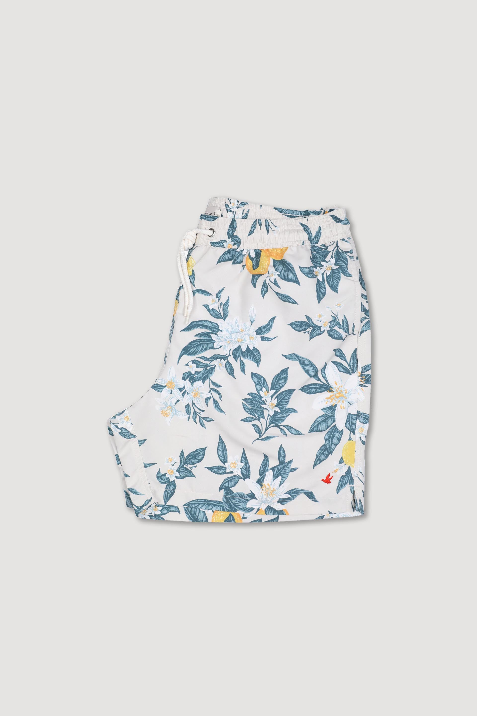 BOXER MARE,  STAMPA LIMONI - White/green/yellow