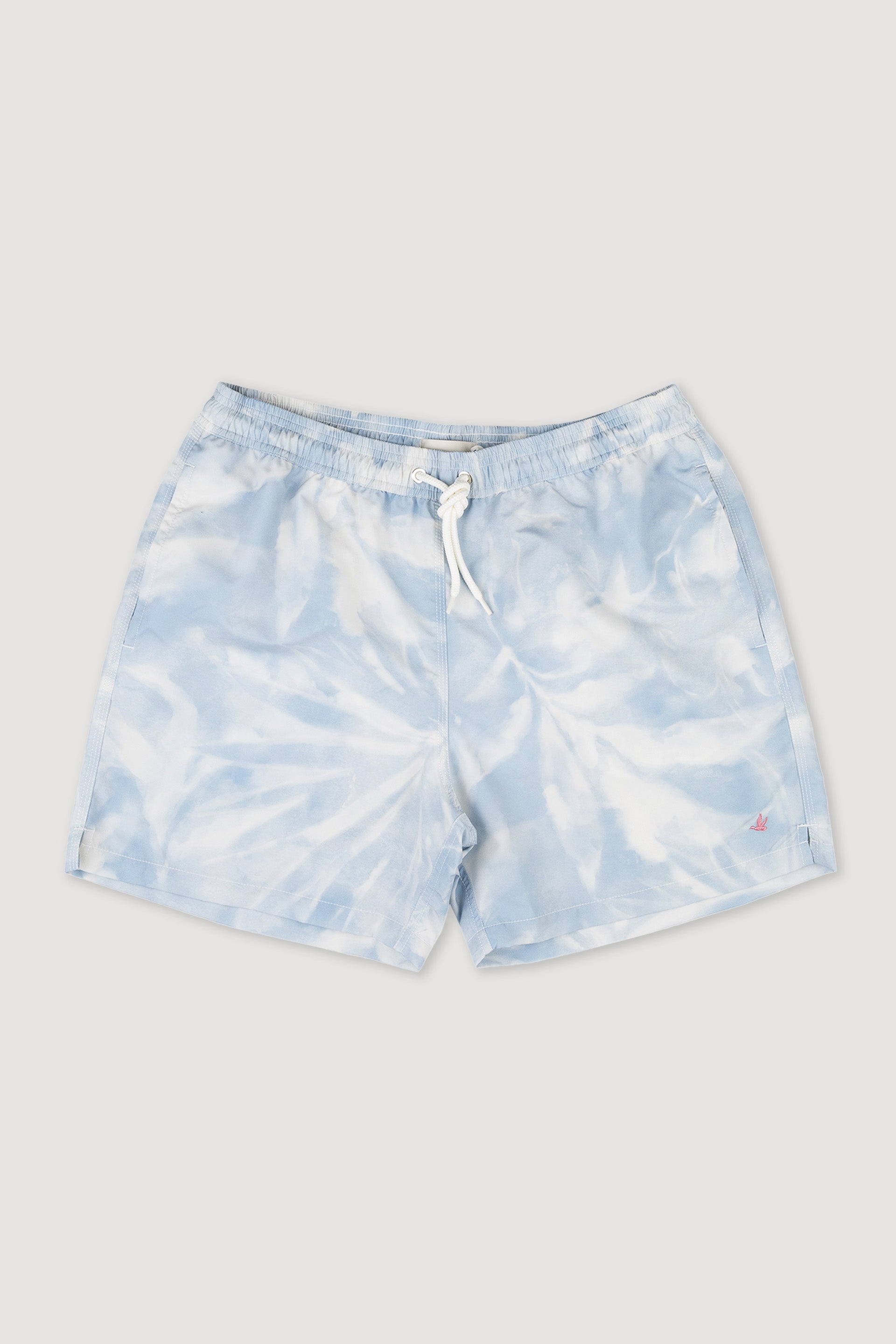 BOXER MARE,  STAMPA FLOREALE - Celeste