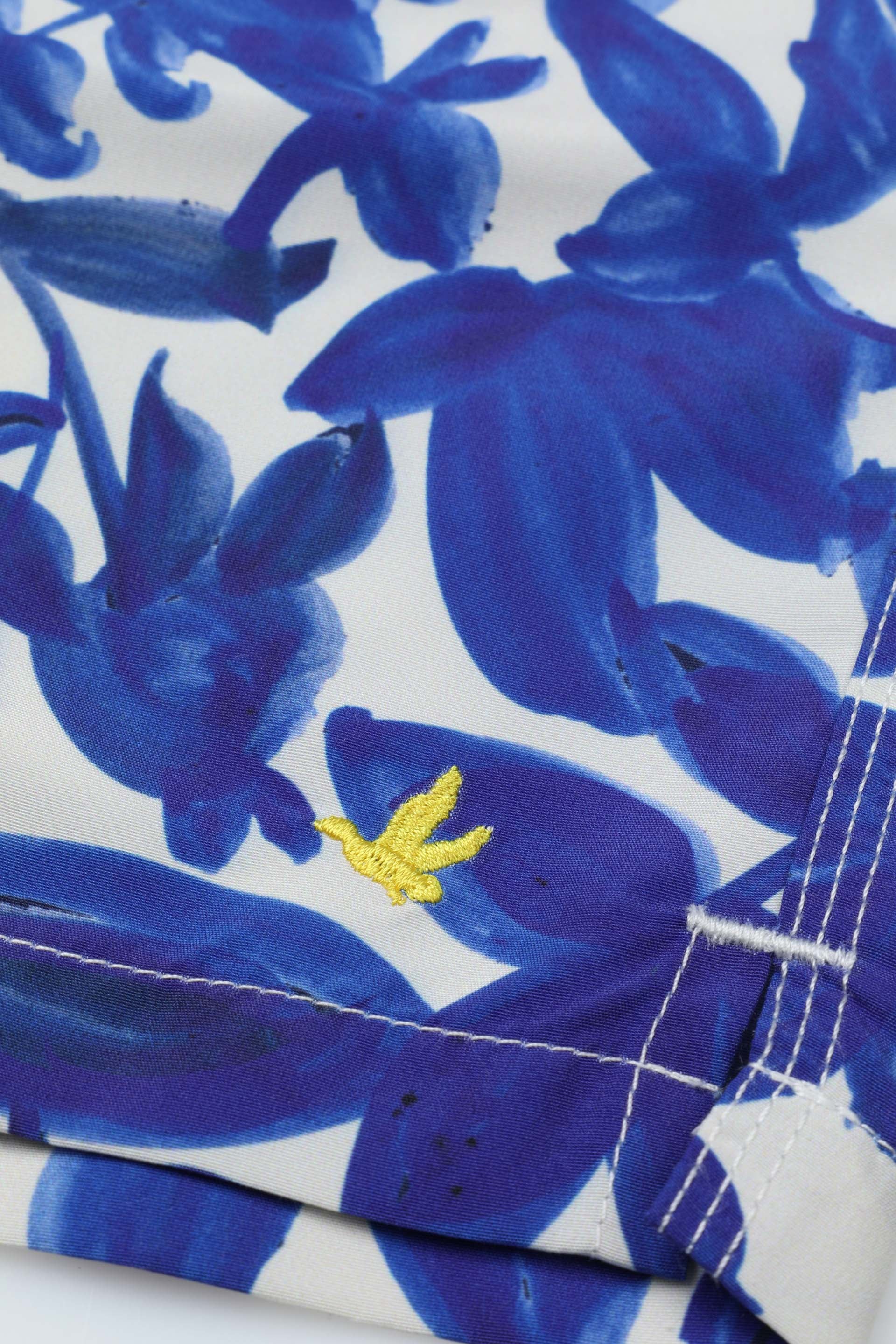 BOXER MARE,  STAMPA CAMO - Maiolica/avorio